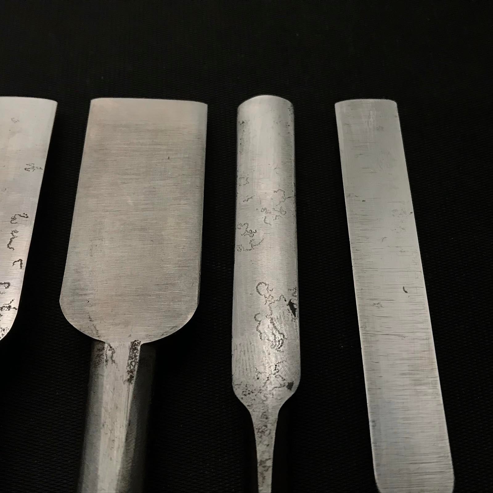 二代目左久作 特注 丸鑿 7本セット 鞘付