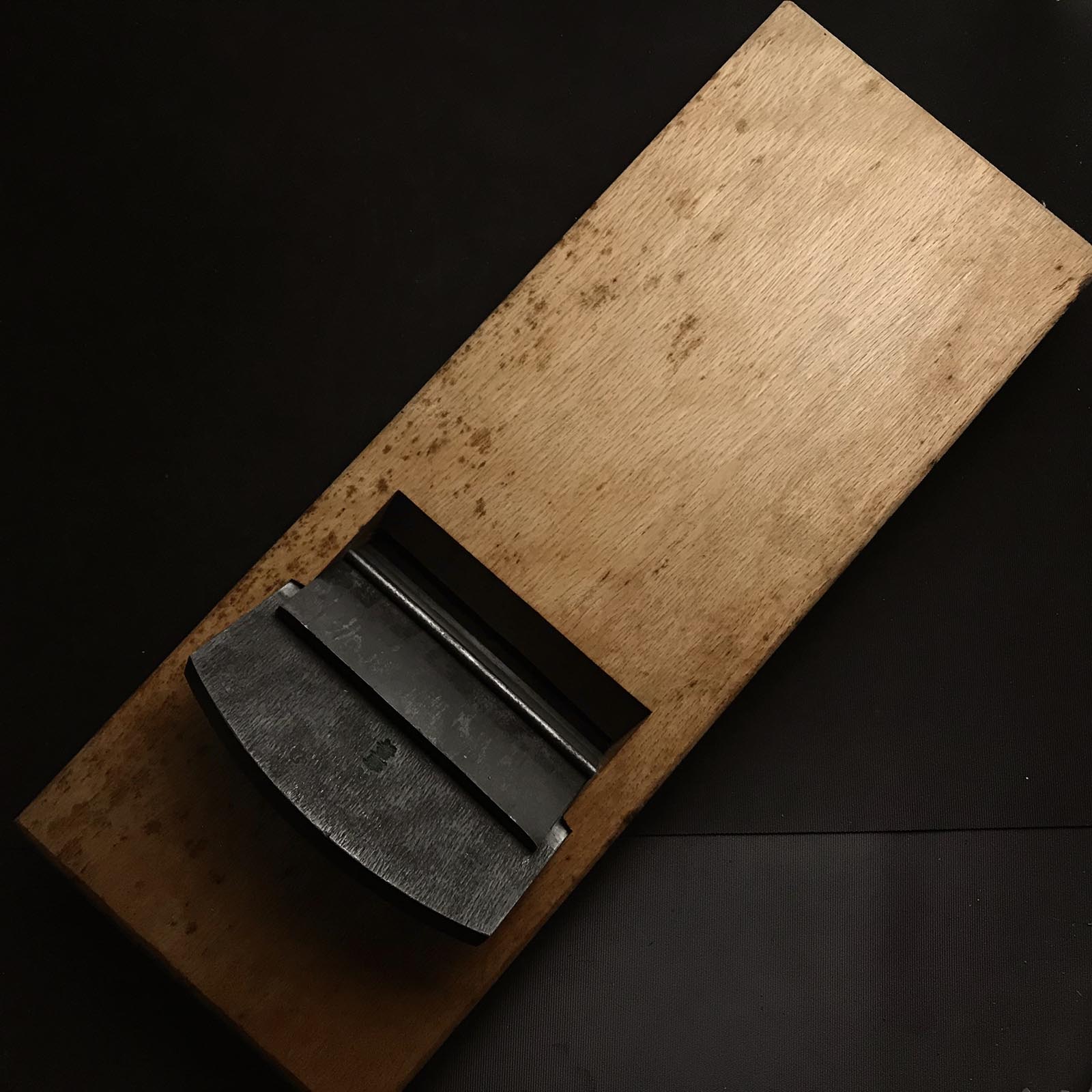 Old stock Kiunjyu Large Plane by Oguma Torasaburou 掘出し物 小熊寅三郎 キ運寿 大鉋 150mm