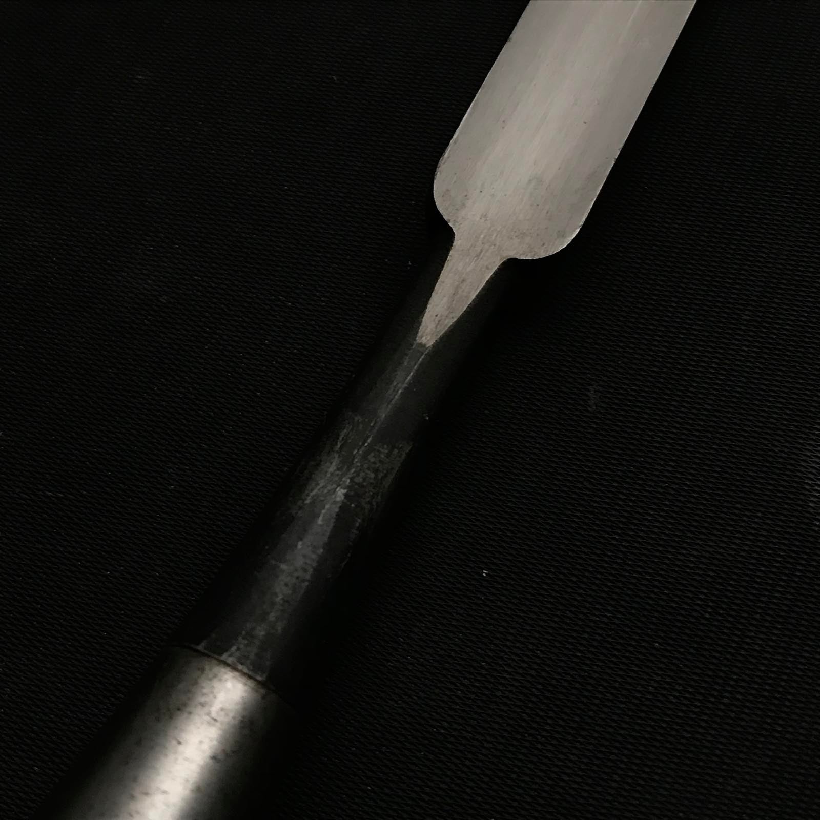 旧蔵 田斎打丸鑿 青鋼掘り出し物 田斎作 内丸鑿 15mm