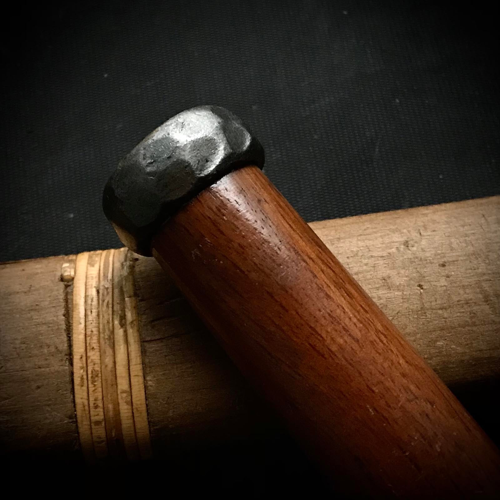 旧蔵 田斎打丸鑿 青鋼掘り出し物 田斎作 内丸鑿 15mm