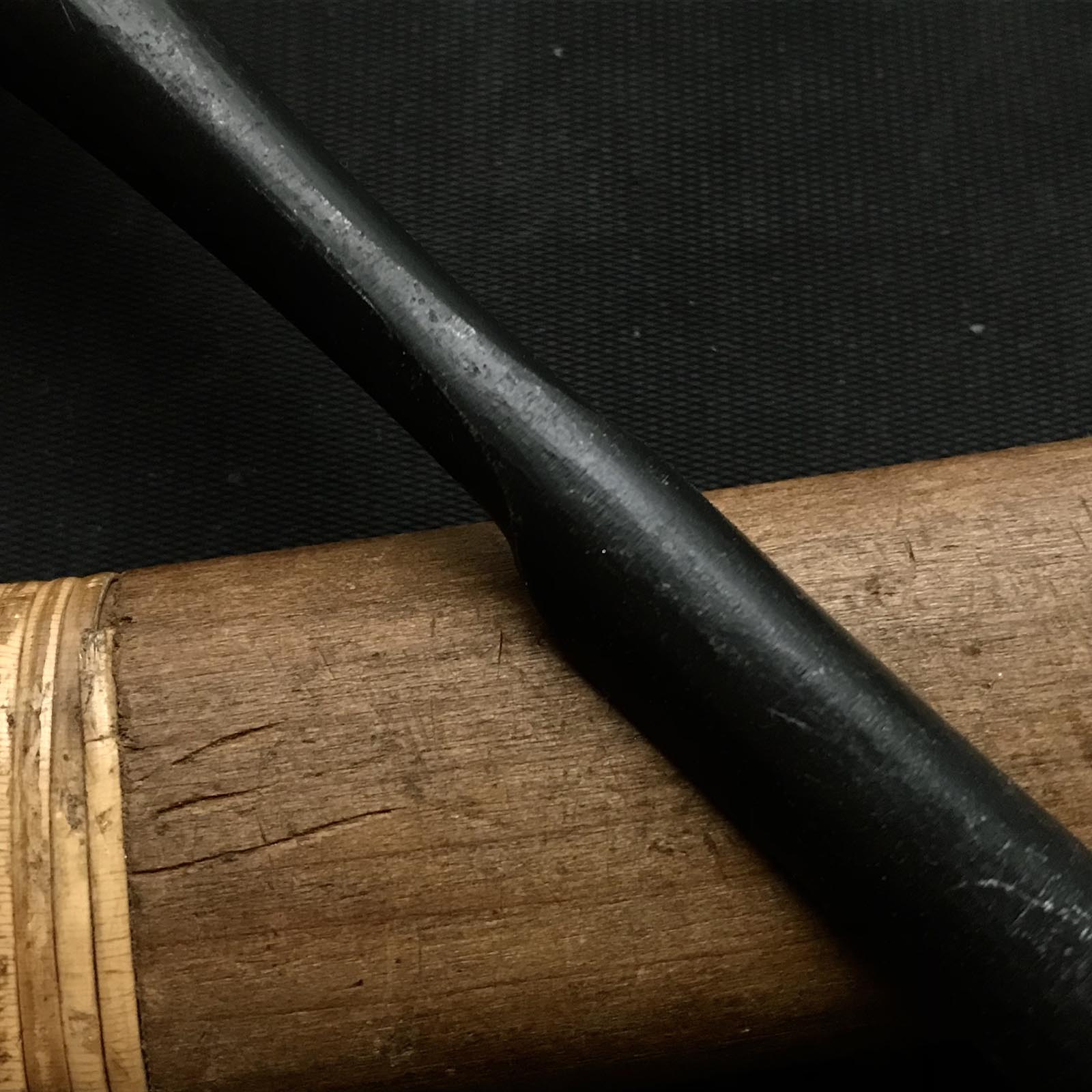 旧蔵 内丸隆宏 紫檀柄掘り出し物 貴弘 紫檀柄 内丸鑿 12mm