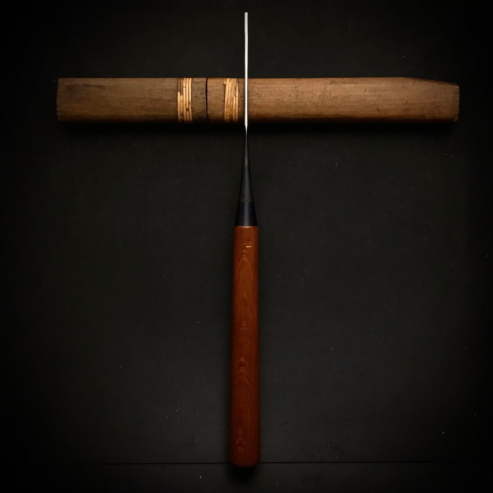 Old stock Custom made Kiyohisa Sotomaru chisels by Watanabe Kiyoe 掘出し物 渡辺清栄作 清久作 特注 外丸鑿 2.5mm