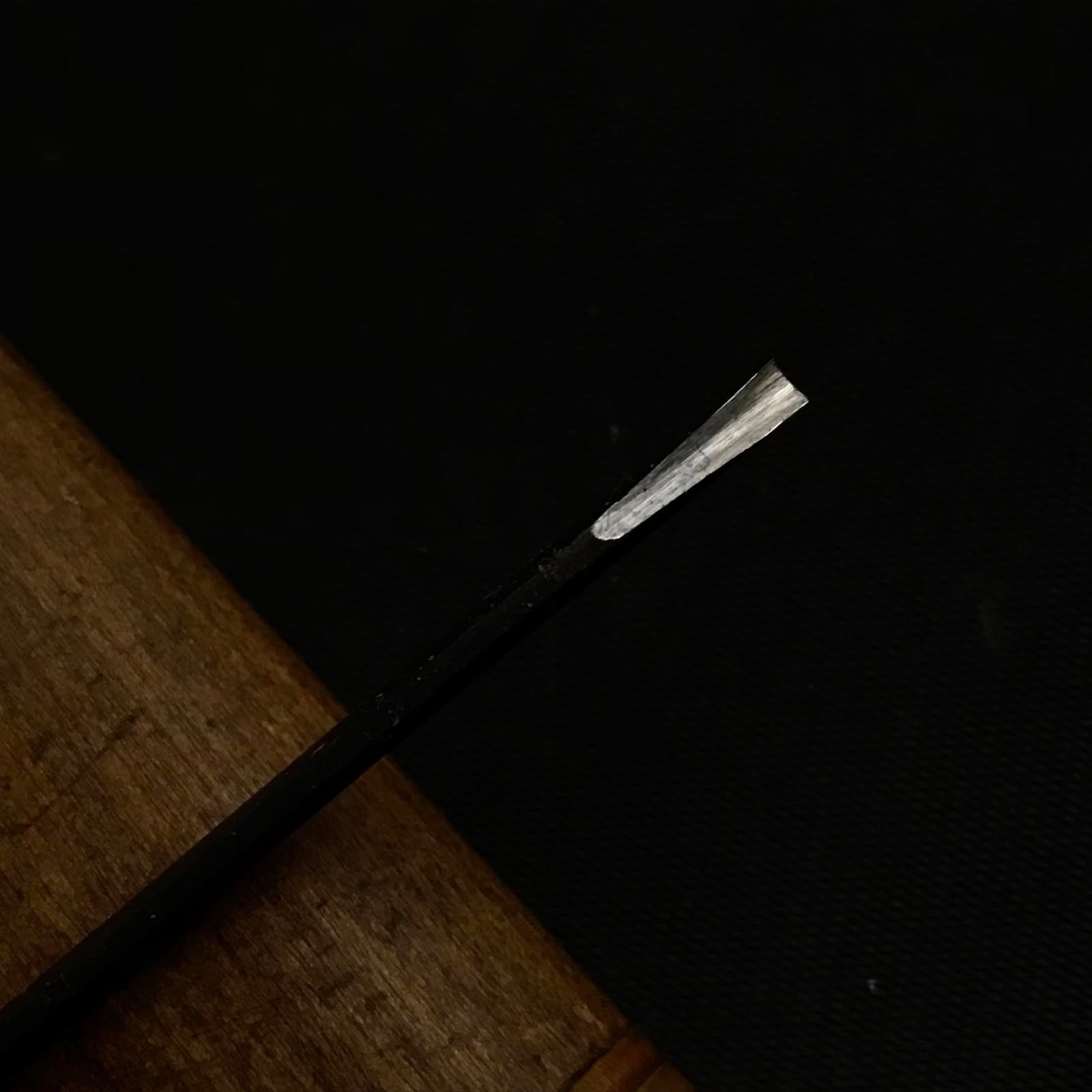 Old stock Custom made Kiyohisa Sotomaru chisels by Watanabe Kiyoe 掘出し物 渡辺清栄作 清久作 特注 外丸鑿 2.5mm