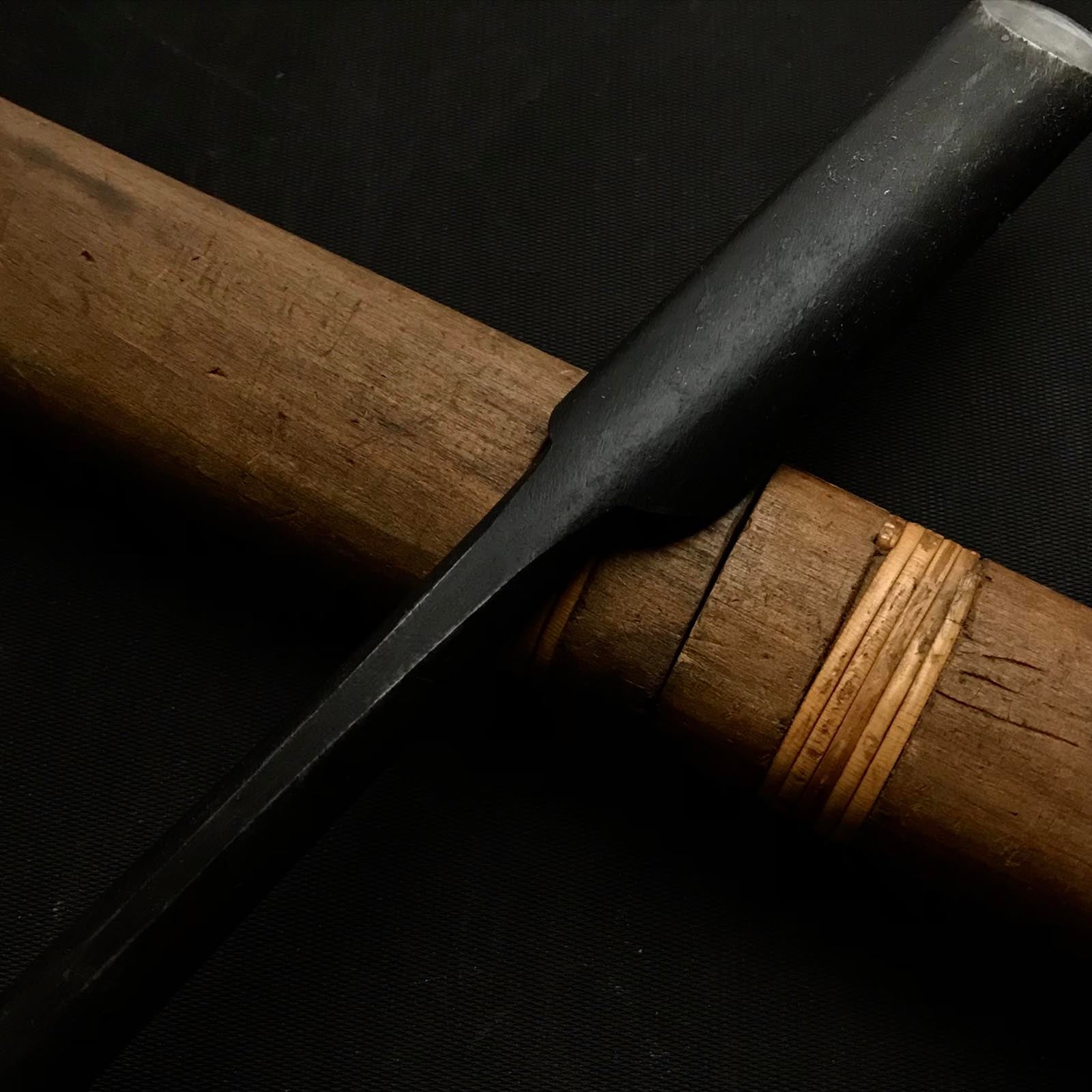 Old stock Custom made Yamahiro Uchimaru chisels by Okayama Takeshi 掘出し物 岡山猛作 特注 山弘 内丸鑿 21mm