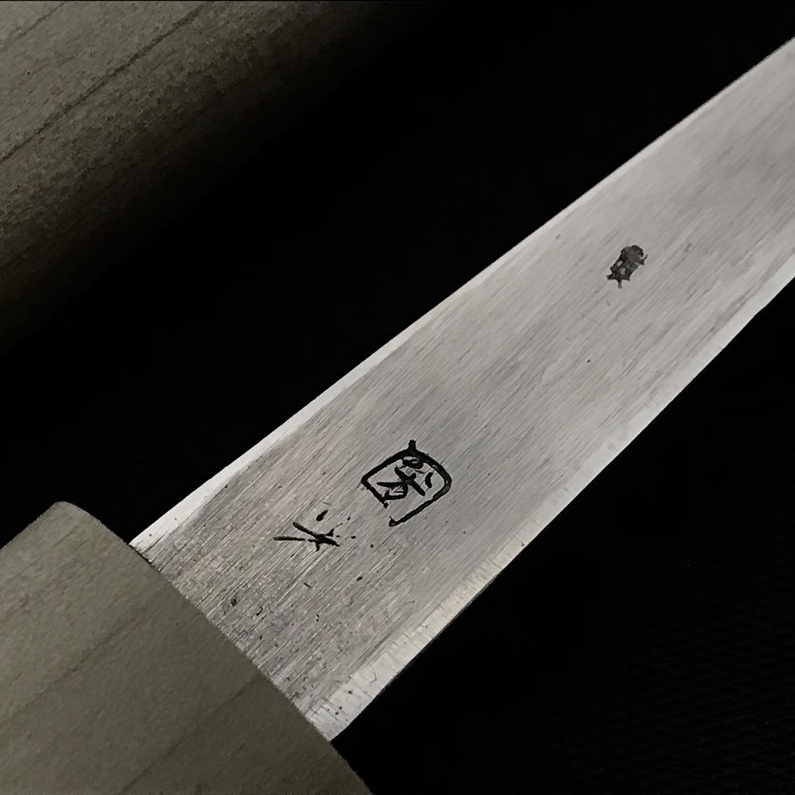 Baishinshi Kuri Kokatana (Carving knife) with white steel Right hand 梅心子 繰り小刀 右 95mm