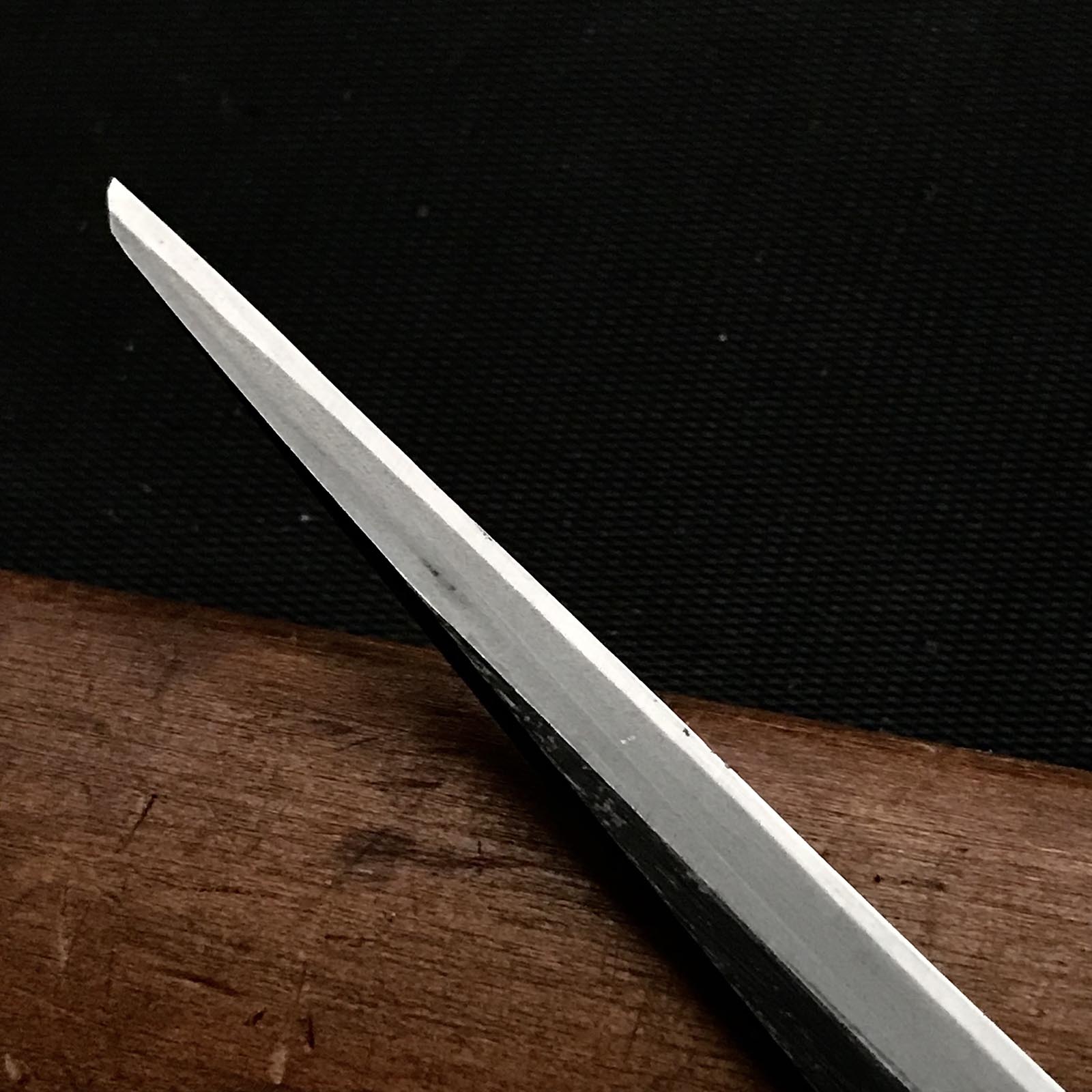 Baishinshi Kuri Kokatana (Carving knife) with white steel Right hand 梅心子 繰り小刀 右 95mm