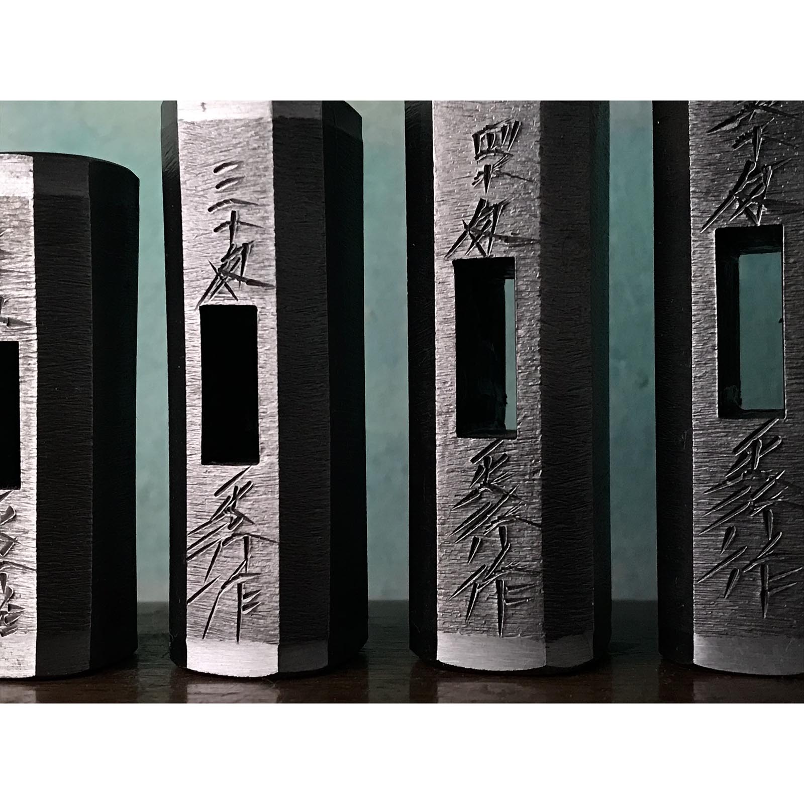 Old stock Early work Masatsura Octagon Hammers File Finish with wooden box 掘出し物 正行 八角玄翁 ヤスリ仕上 桐箱付