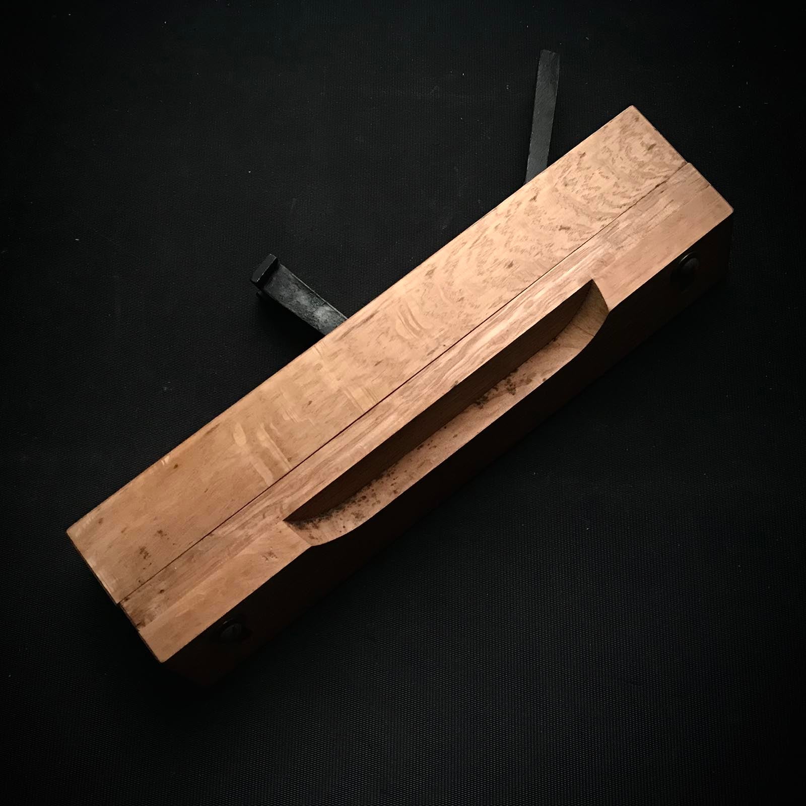 Old stock Arijakuri Kanna (Katagisakuri Kanna) Sliding Dovetail Plane with blue steel 掘出し物 三善 片木作里鉋 凹凸両用蟻作里鉋