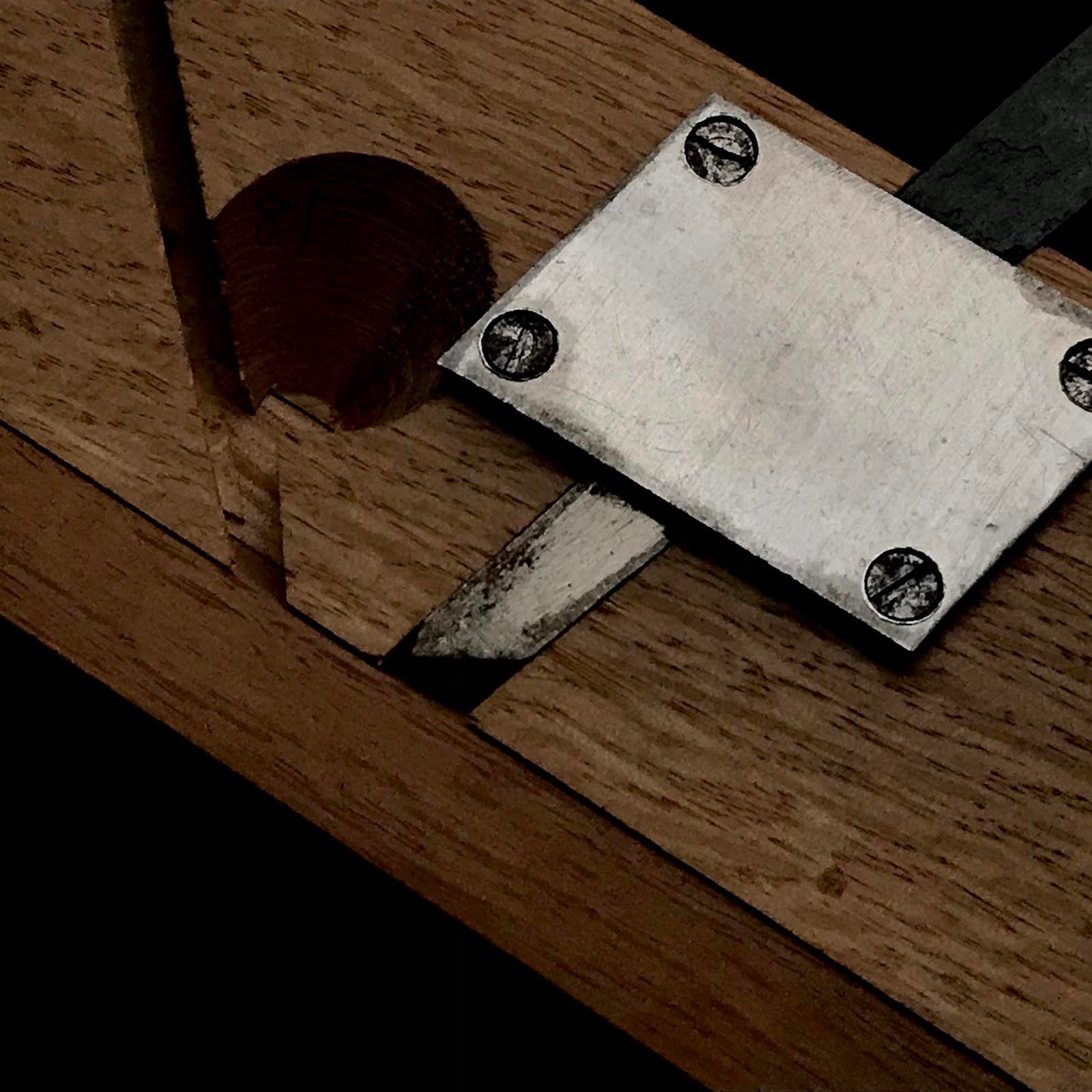 Old stock Arijakuri Kanna (Katagisakuri Kanna) Sliding Dovetail Plane with blue steel 掘出し物 三善 片木作里鉋 凹凸両用蟻作里鉋