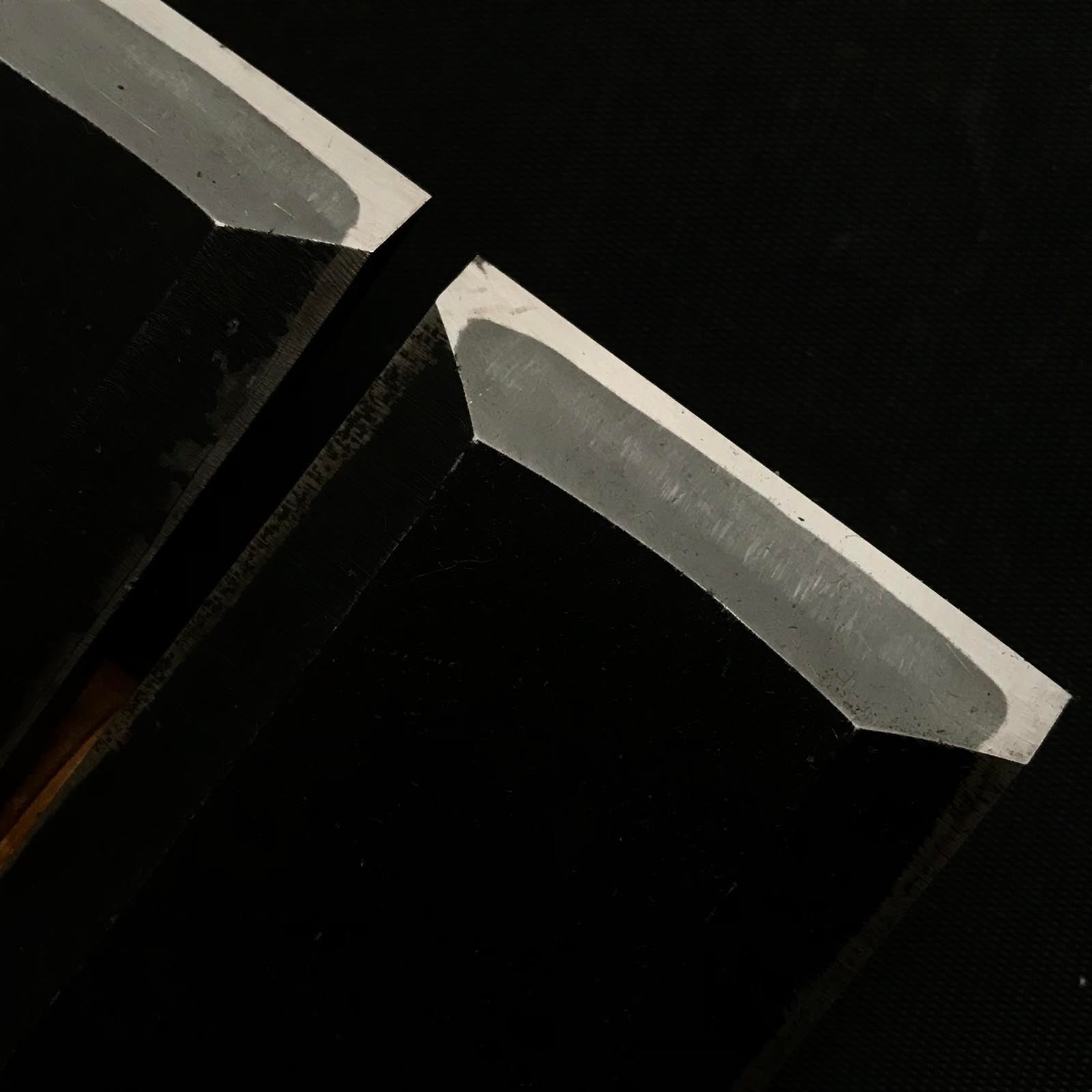 Old stock Yamahiro Shorter timber chisels set by Okayama Takeshi 掘出し物 岡山猛作 山弘 中叩5本組鑿 Chu-Tatakinomi