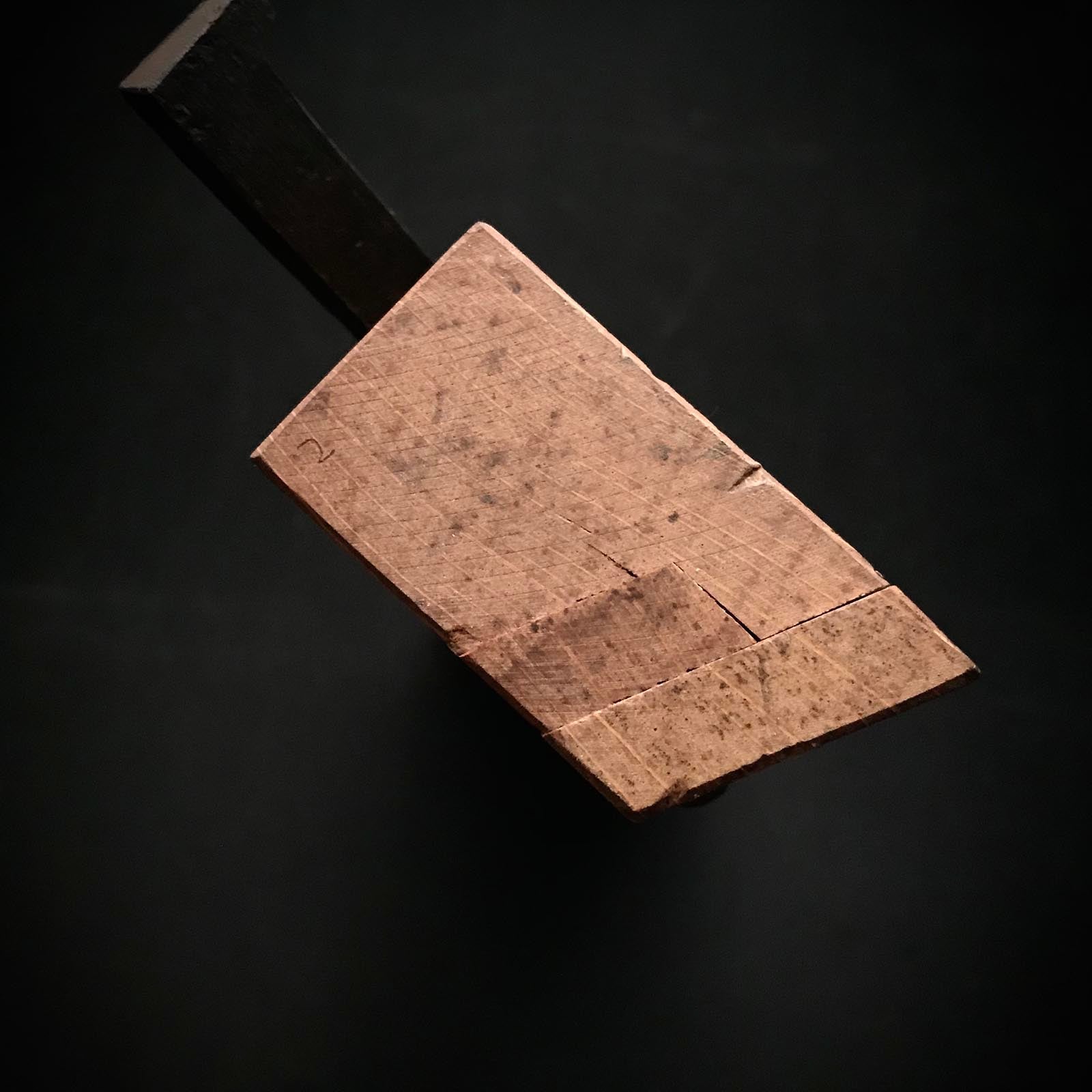 Old stock Arijakuri Kanna (Katagisakuri Kanna) Sliding Dovetail Plane with blue steel 掘出し物 三善 片木作里鉋 凹凸両用蟻作里鉋 #2