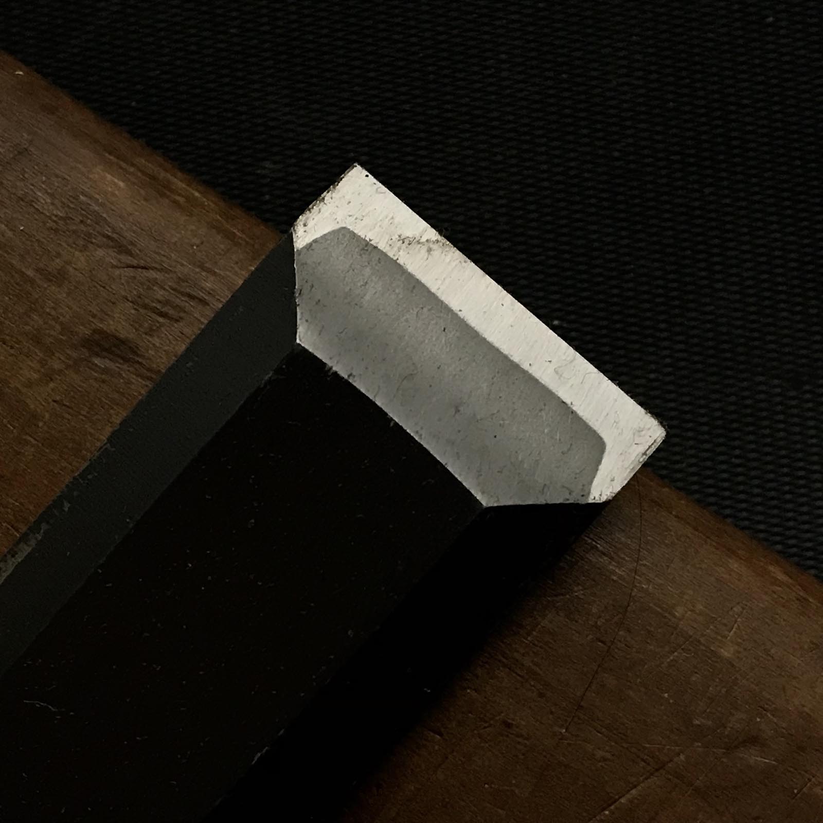 Old stoxk Kiyohisa shorter Timber chisels by Watanabe Kiyoe 渡辺清栄作 清久作 中叩鑿 24mm