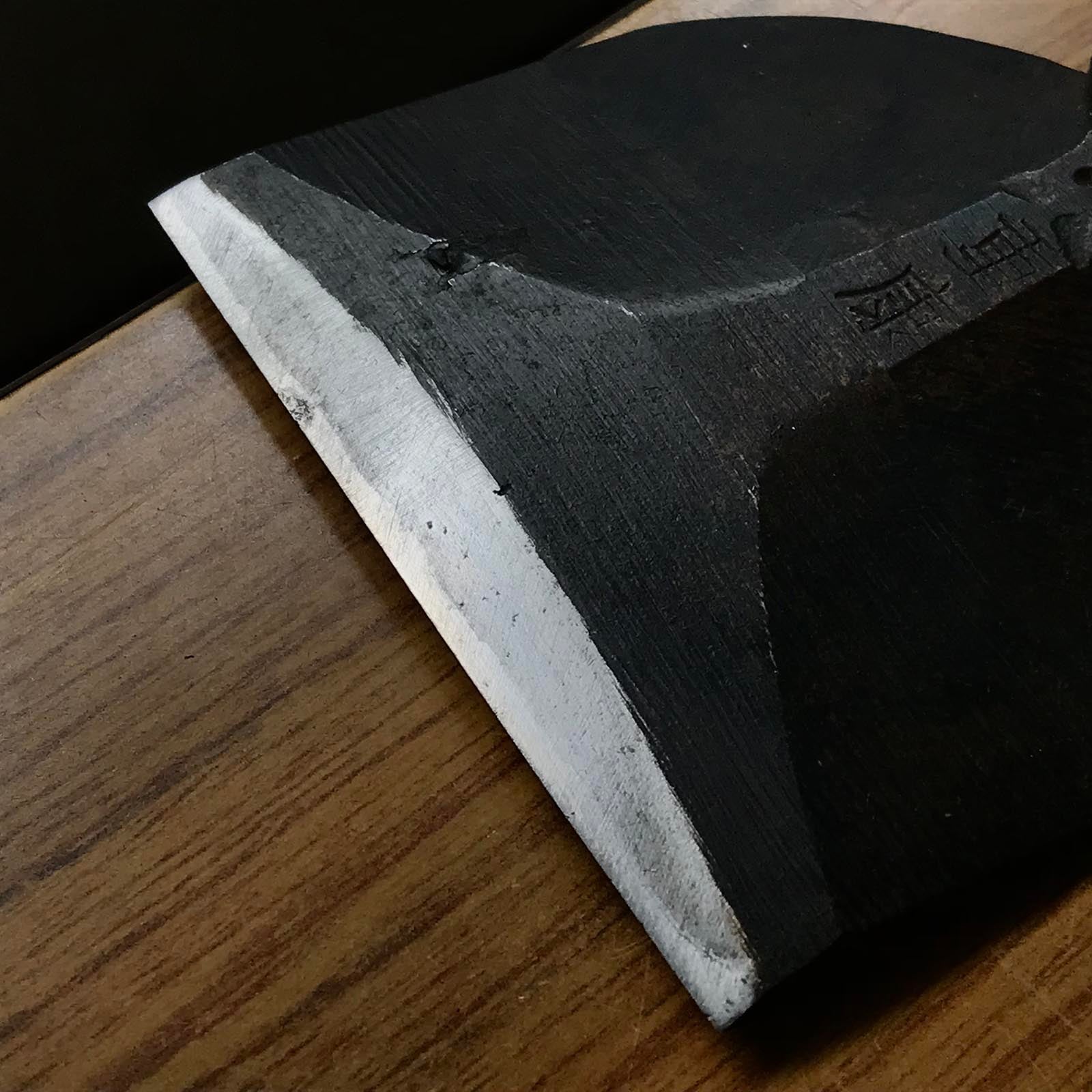 Old stock Shigeyasu Japanese Carpenter's Adze Small Chouna 掘出し物 手斧 重康 75mm