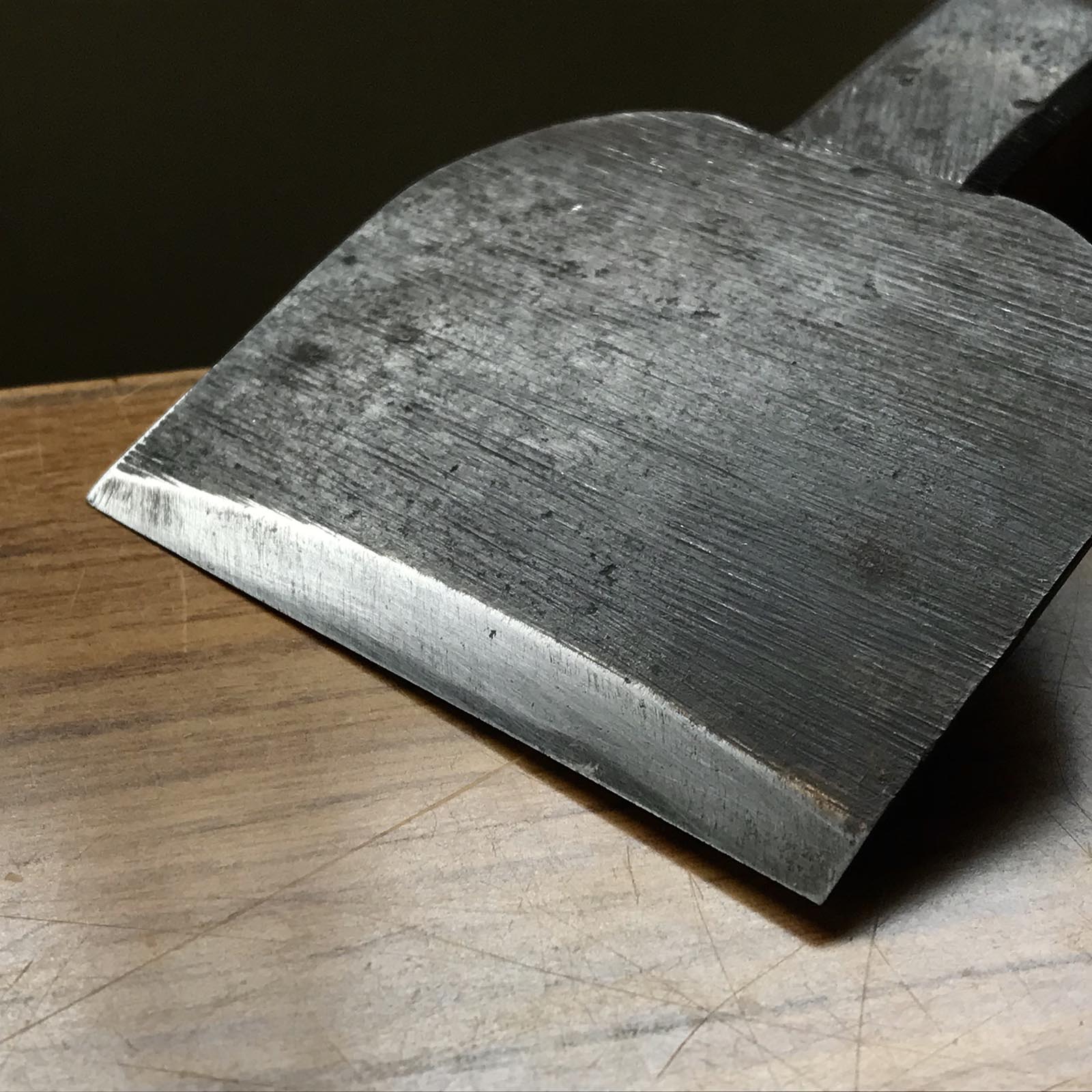 Old stock Shigeyasu Japanese Carpenter's Adze Small Chouna 掘出し物 手斧 重康 75mm