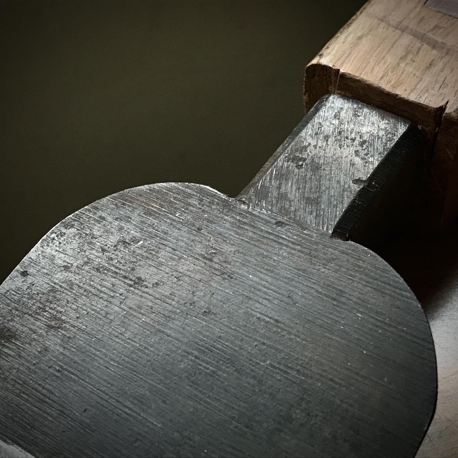 Old stock Shigeyasu Japanese Carpenter's Adze Small Chouna 掘出し物 手斧 重康 75mm