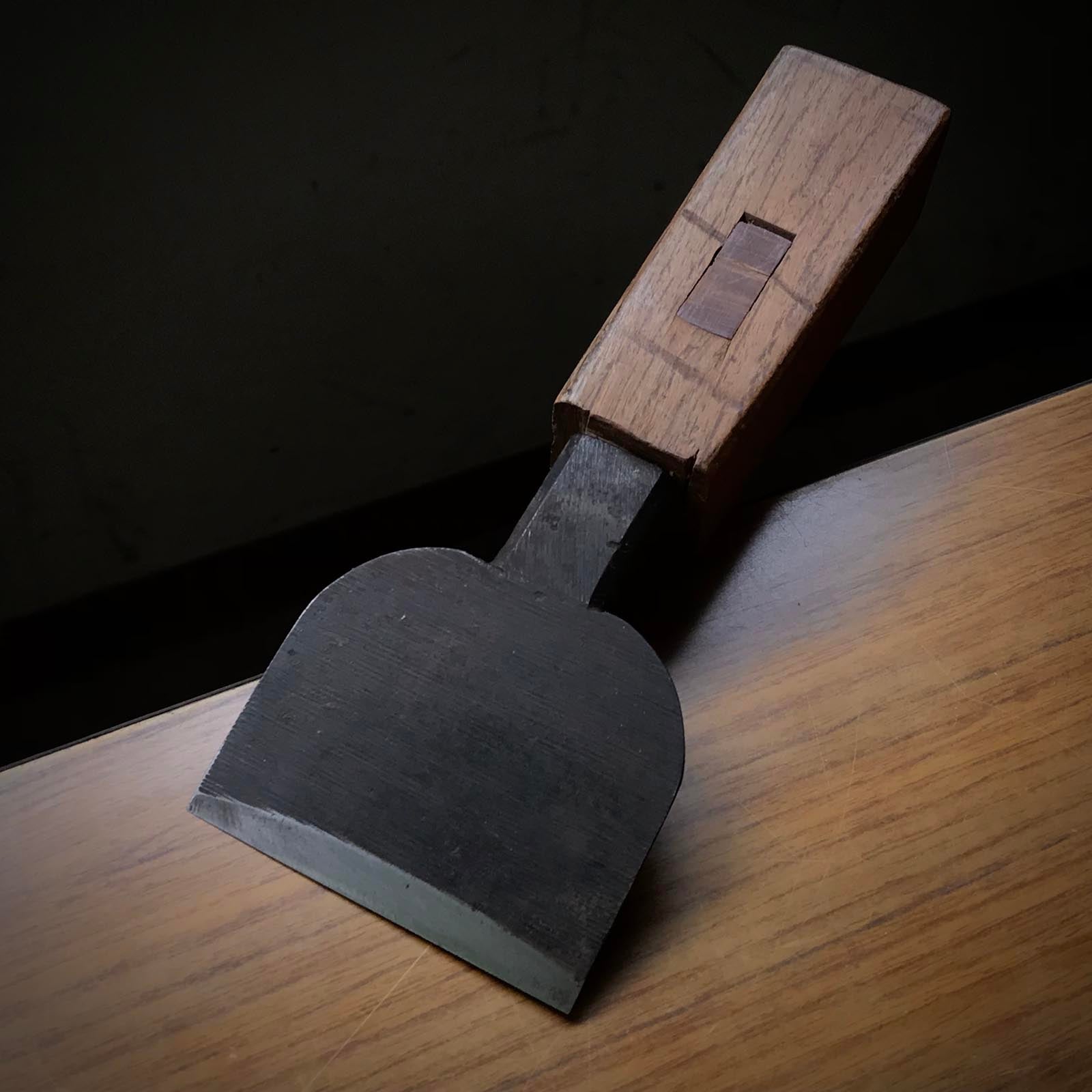 Old stock Shigeyasu Japanese Carpenter's Adze Small Chouna 掘出し物 手斧 重康 75mm