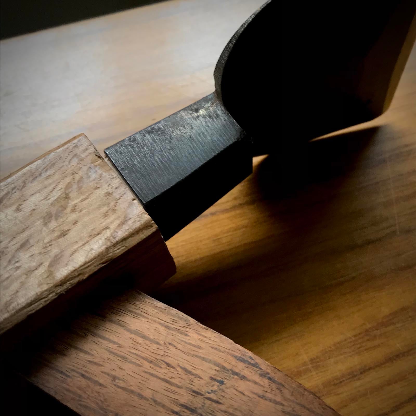 Old stock Shigeyasu Japanese Carpenter's Adze Small Chouna 掘出し物 手斧 重康 75mm