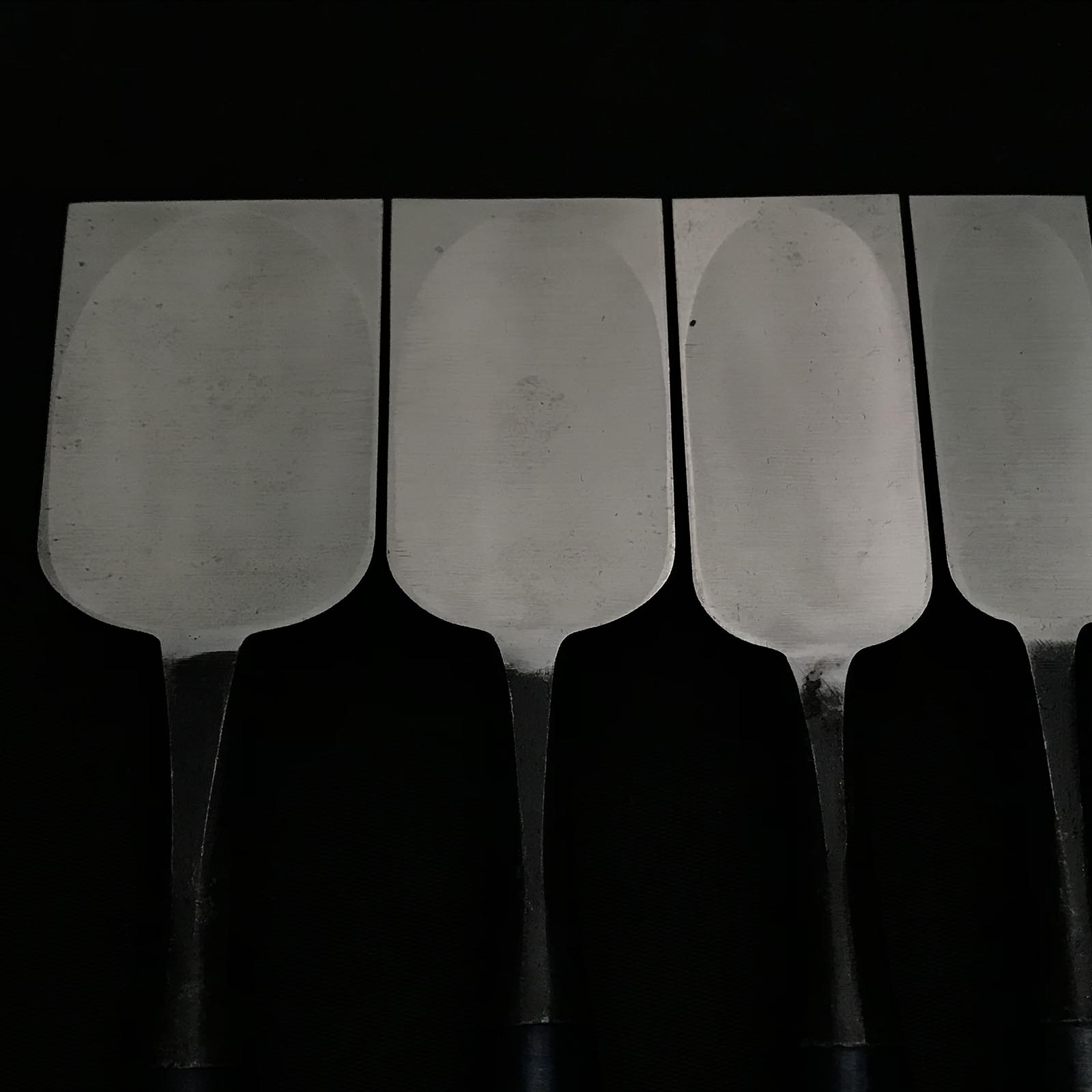 Old stock Shirasagi Bench chisels set 掘出し物 白鷺 追入鑿10本組 Oirenomi