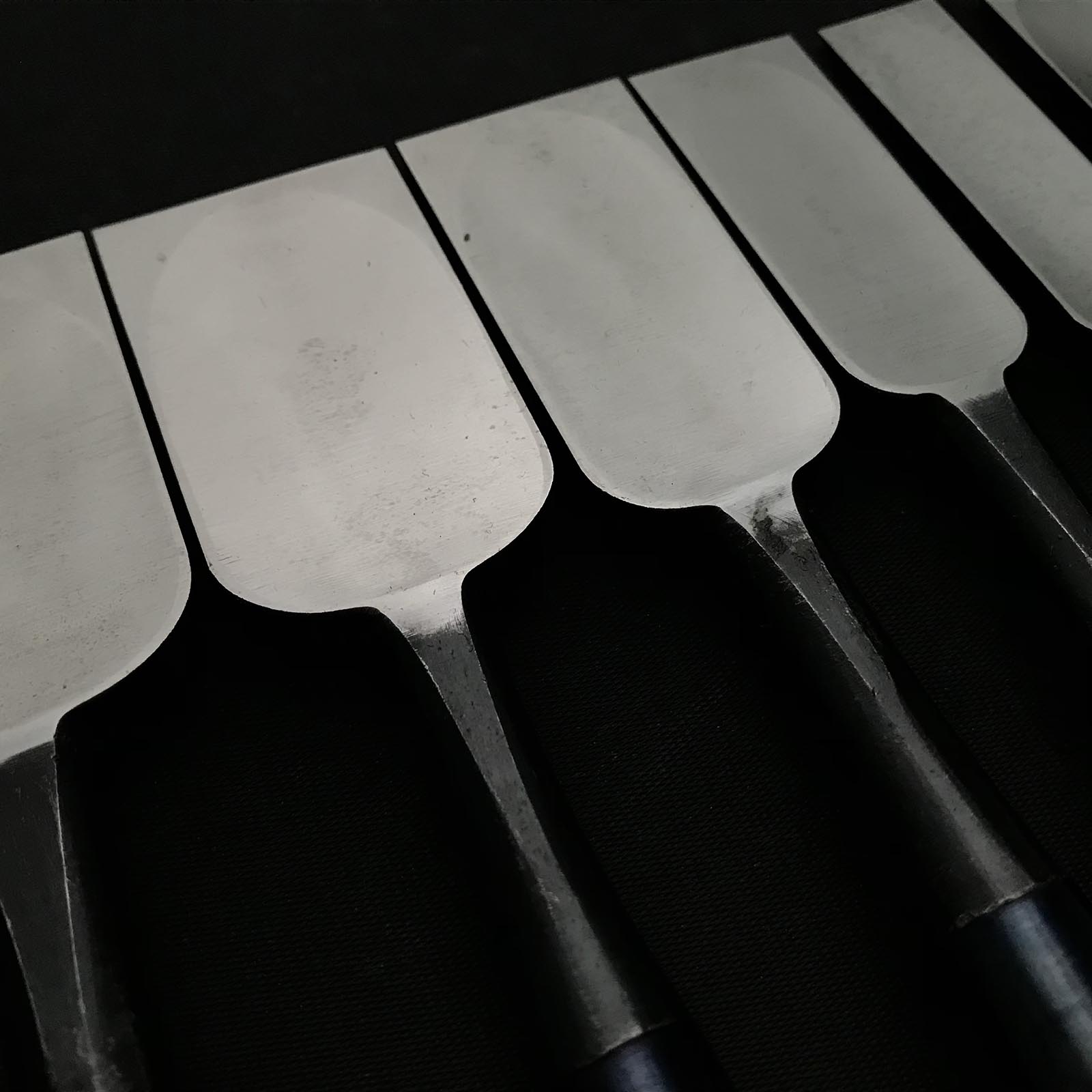 Old stock Shirasagi Bench chisels set 掘出し物 白鷺 追入鑿10本組 Oirenomi