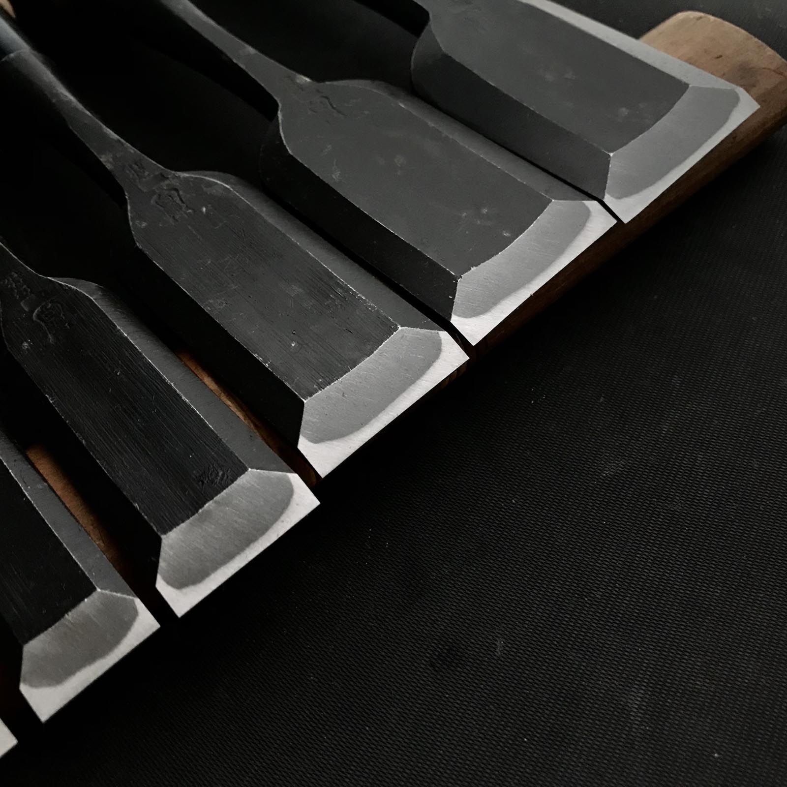 Old stock Shirasagi Bench chisels set 掘出し物 白鷺 追入鑿10本組 Oirenomi