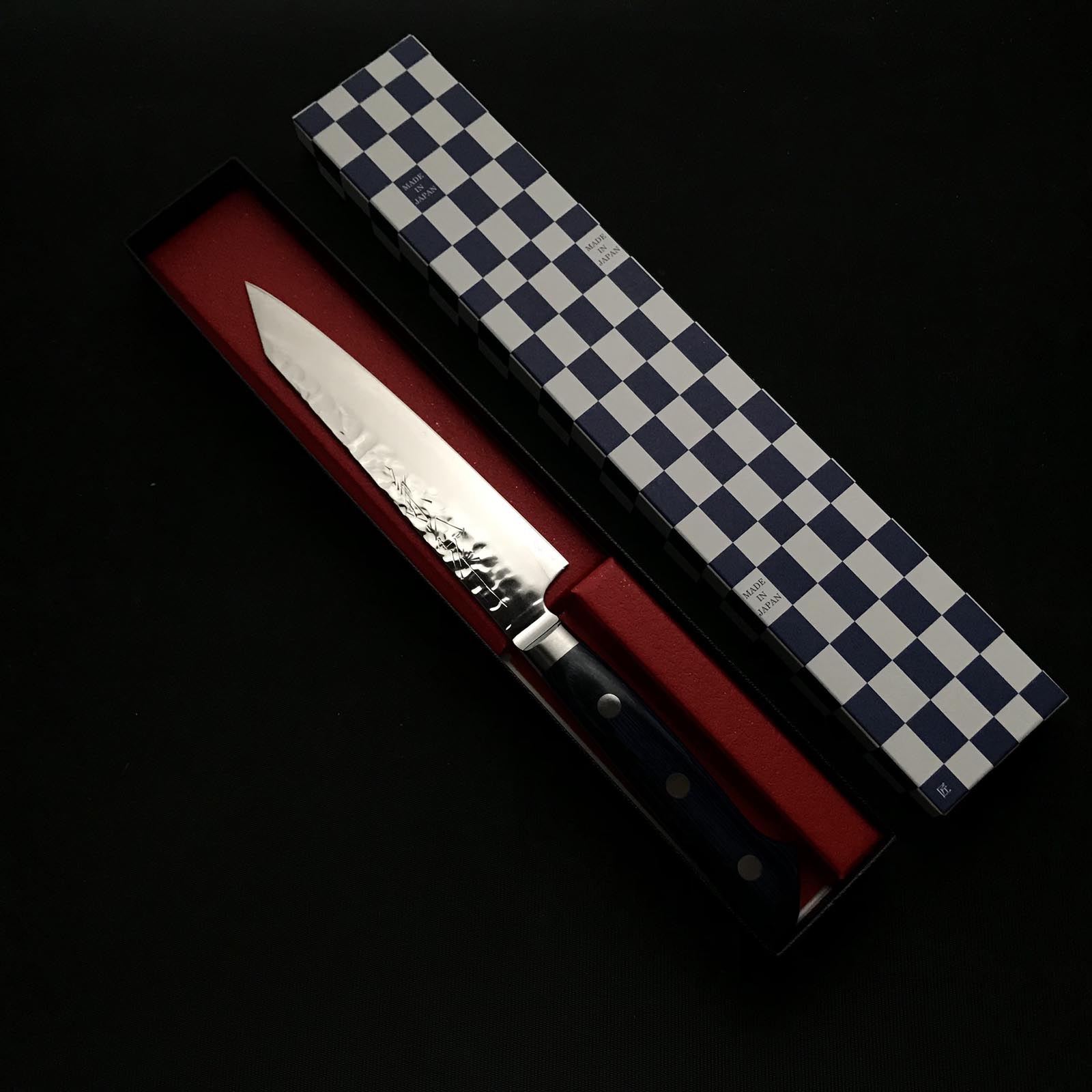 兼光作 槌目 VG10鋼 切付ペティナイフ 145mm   Kanemitsu Tsuchime Finish Kiritsuke Petit knife with VG10 steel