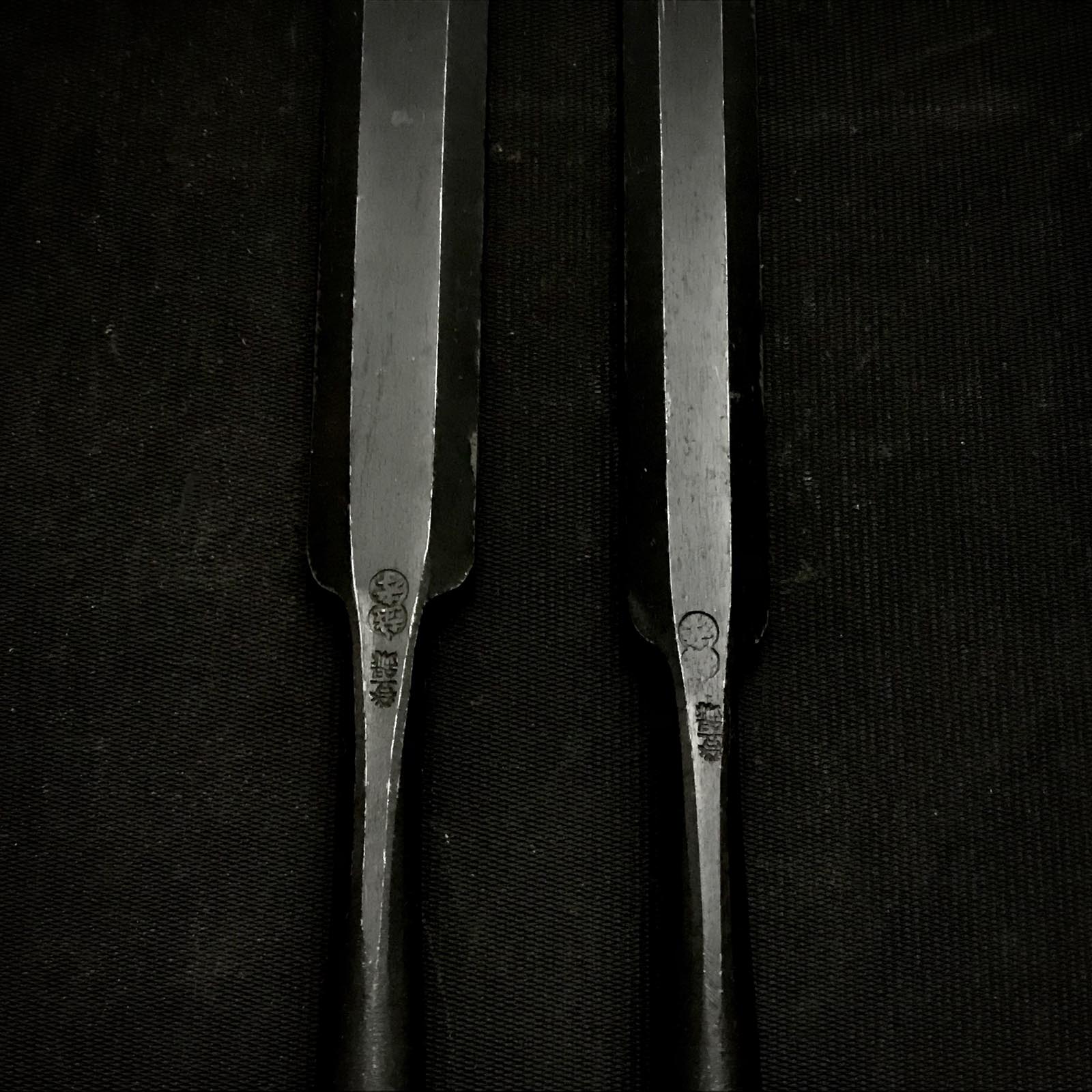 Old stock Koshitaka Paring chisels (Usunomi) with white steel 掘出し物 越孝 面取薄鑿 15,18mm