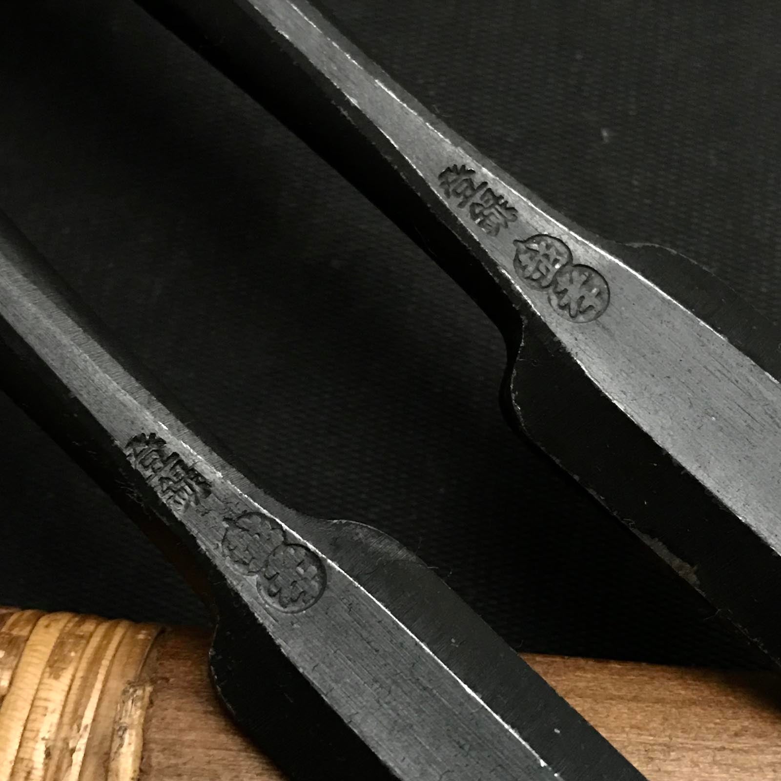 Old stock Koshitaka Paring chisels (Usunomi) with white steel 掘出し物 越孝 面取薄鑿 15,18mm