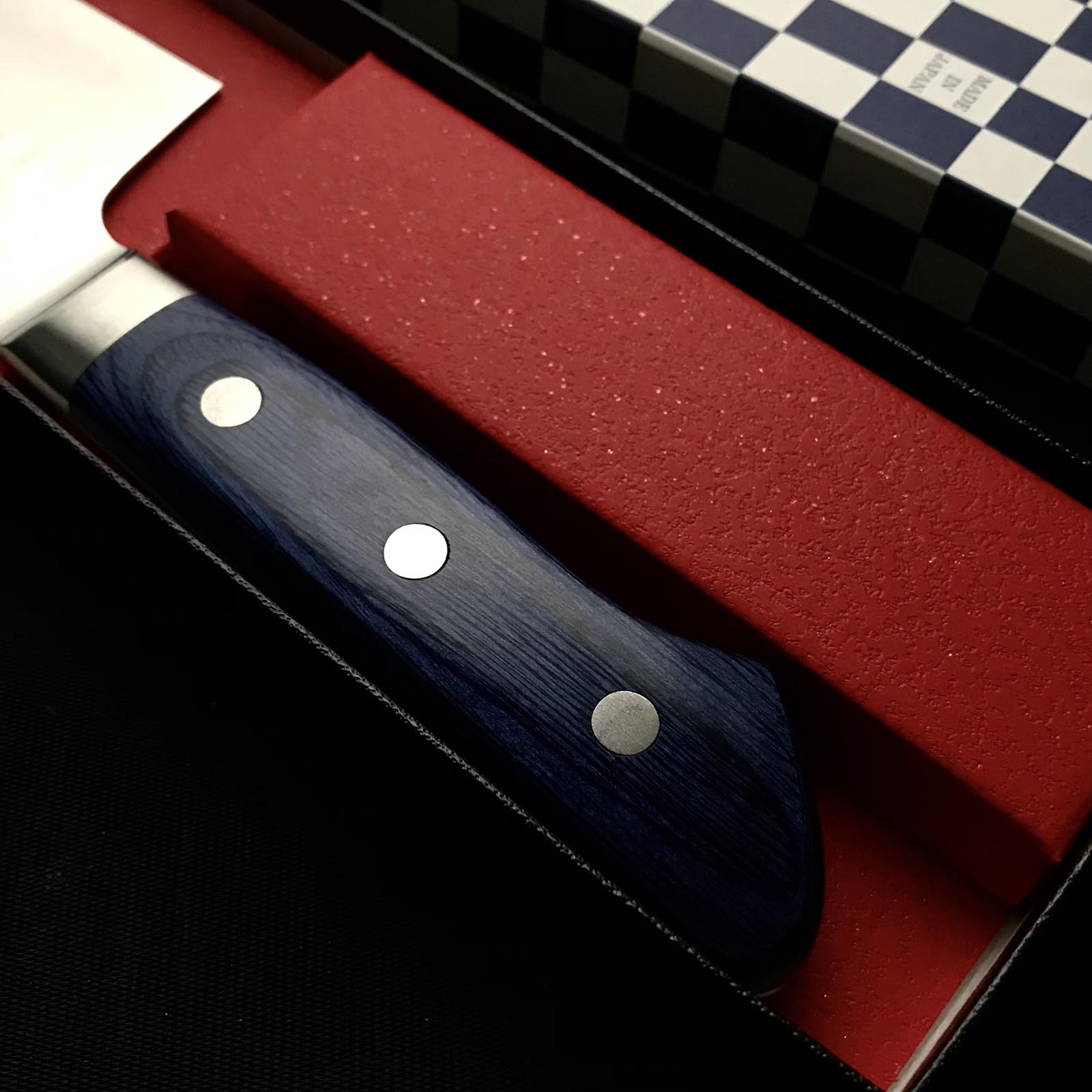 Kanemitsu Tsuchime Finish Kiritsuke Santoku with VG10 steel 兼光作 槌目 VG10鋼 切付三徳包丁 195mm