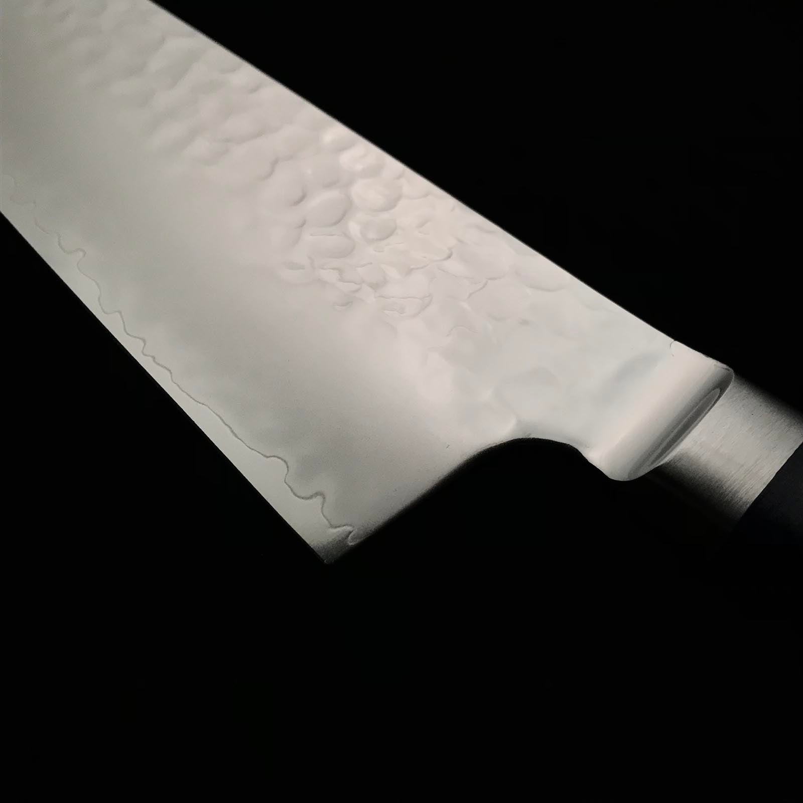 Kanemitsu Tsuchime Finish Kiritsuke Santoku with VG10 steel 兼光作 槌目 VG10鋼 切付三徳包丁 195mm