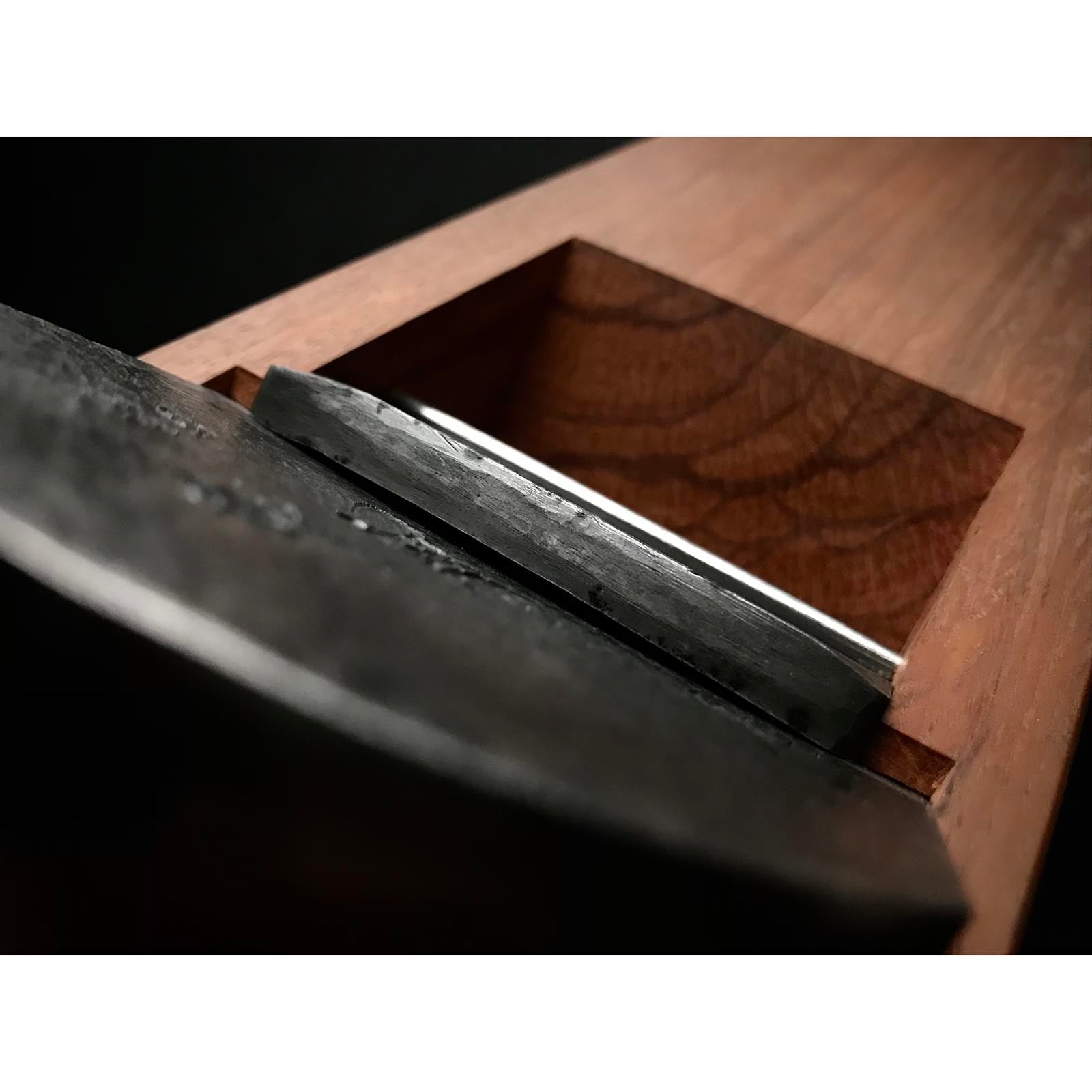 Lightly used Awaji No Yunagi Smoothing Plane (Kanna) by Chiyotsuru Sadahide First Generation 初代千代鶴貞秀 仕上げ鉋 淡路の夕凪 80mm