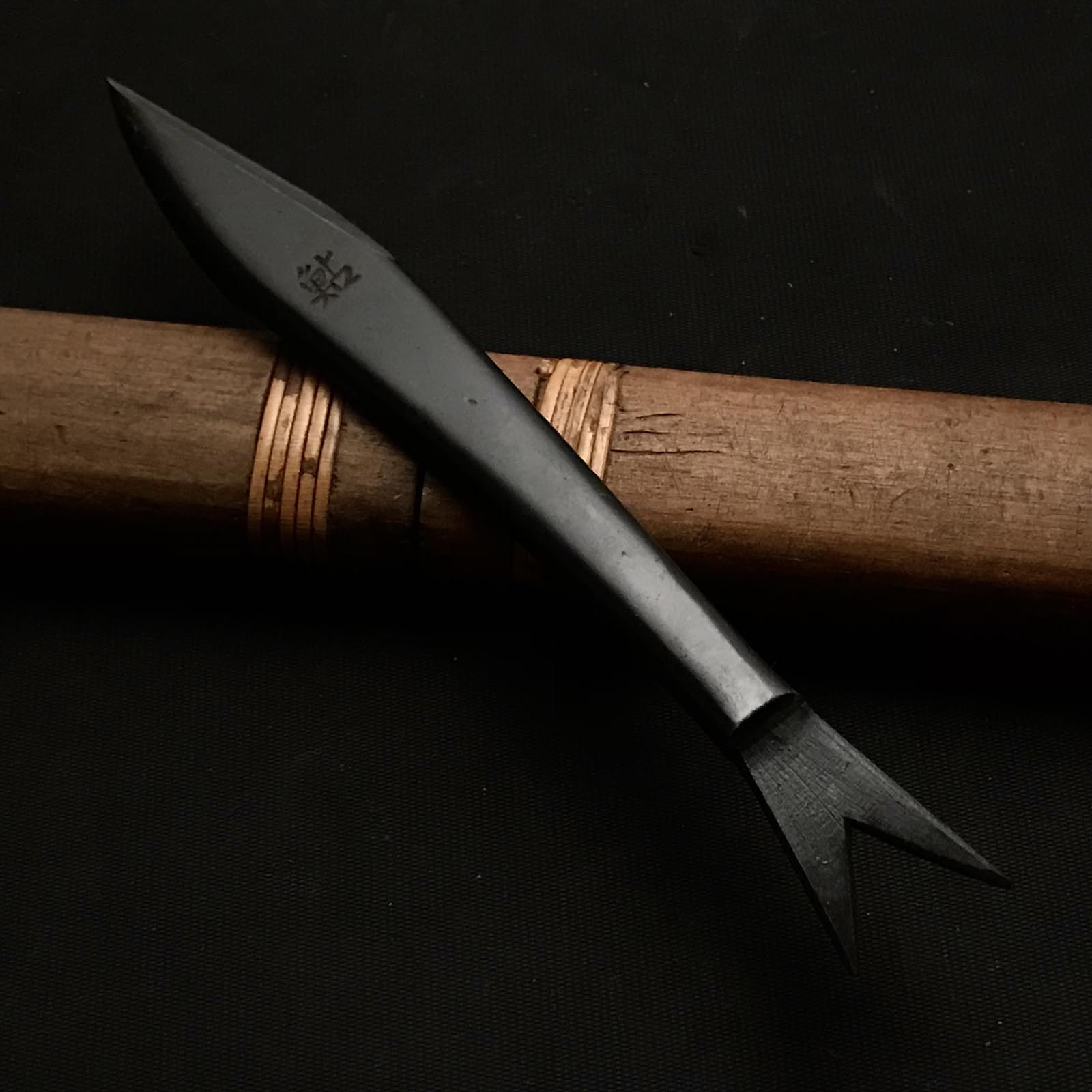 Old stock Sukemaru 3rd generation Kiridashi by Kanda Kioku 掘出し物 碓氷金三郎 鯰 三代目助丸作 切出し小刀