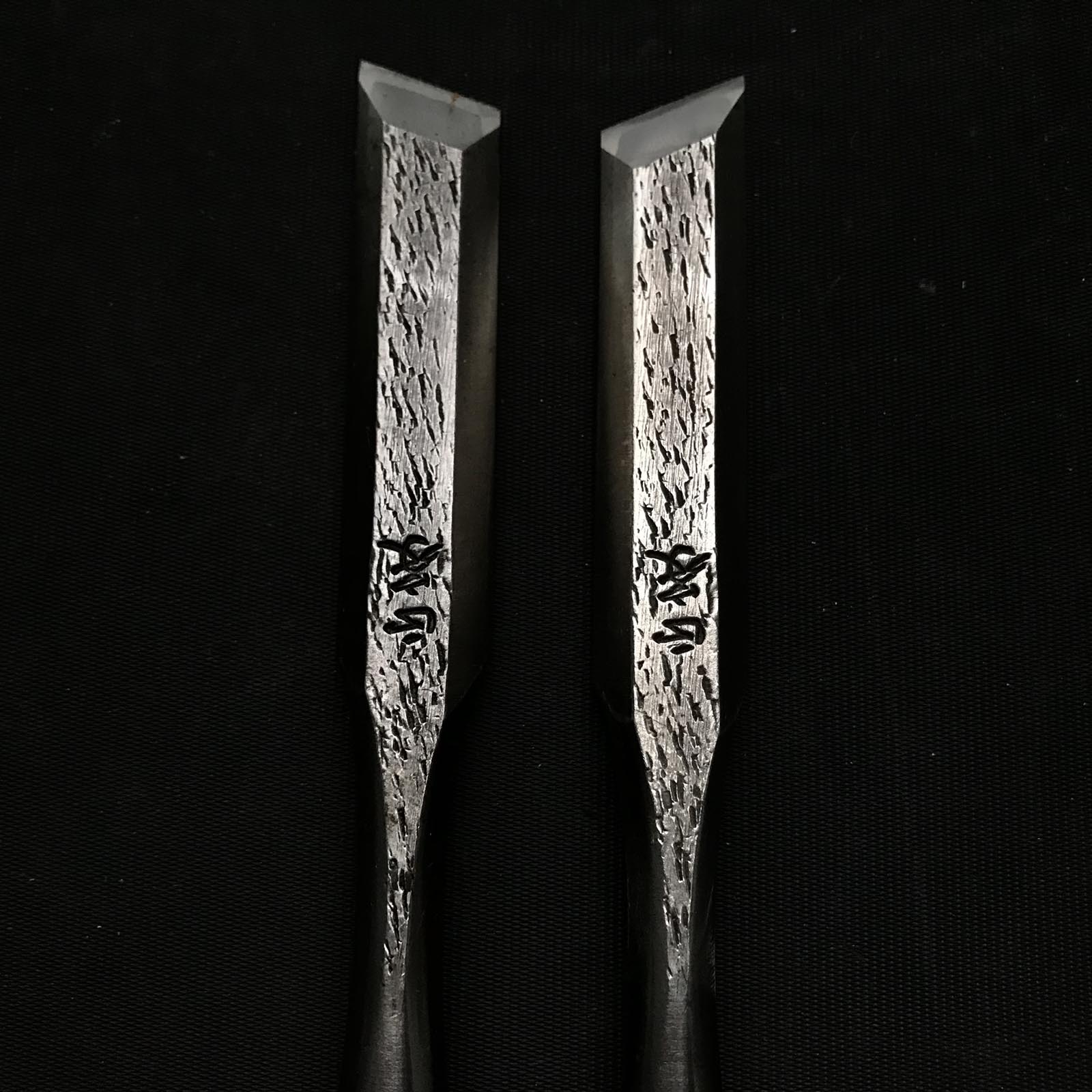 Old stock Masamune Damekiri Oblique chisels Set 正宗 イスカダメ切り鑿 セット 18mm