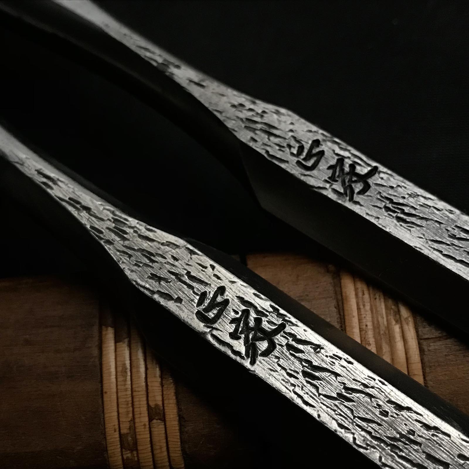 Old stock Masamune Damekiri Oblique chisels Set 正宗 イスカダメ切り鑿 セット 18mm