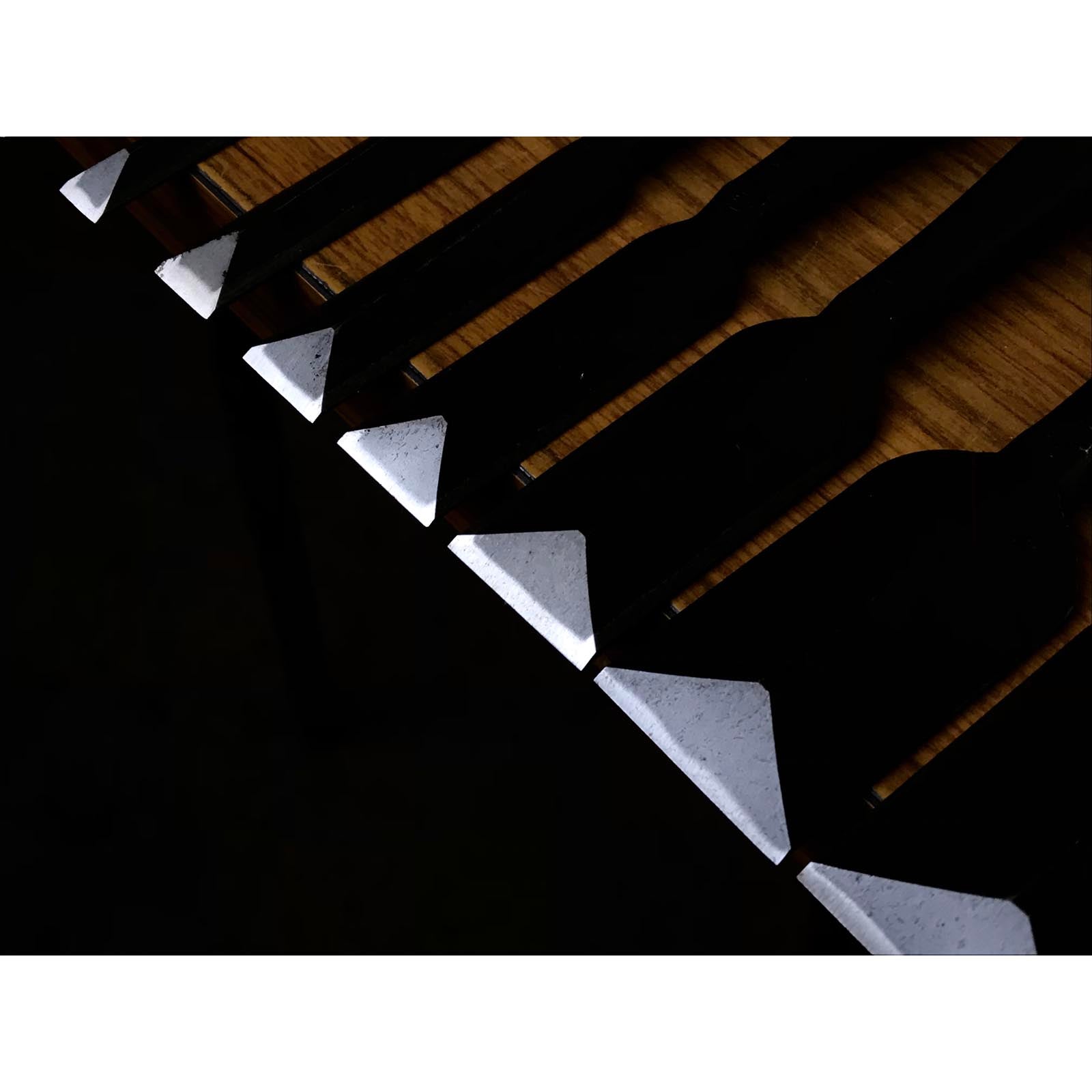 旧蔵 長広(ながひろ)初期作 アリノミセット 掘り出し物 長弘 鎬追入組鑿 10本組 おいれのみ