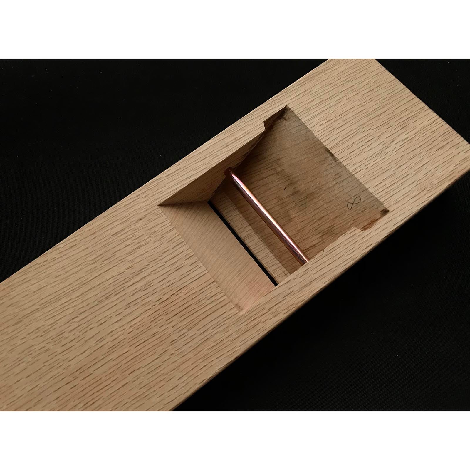 Used Yabane Smoothing Plane (Kanna) by Ishido Master 中古 石堂輝秀作 矢羽根 労働大臣章受賞記念鉋 仕上げ鉋 70mm