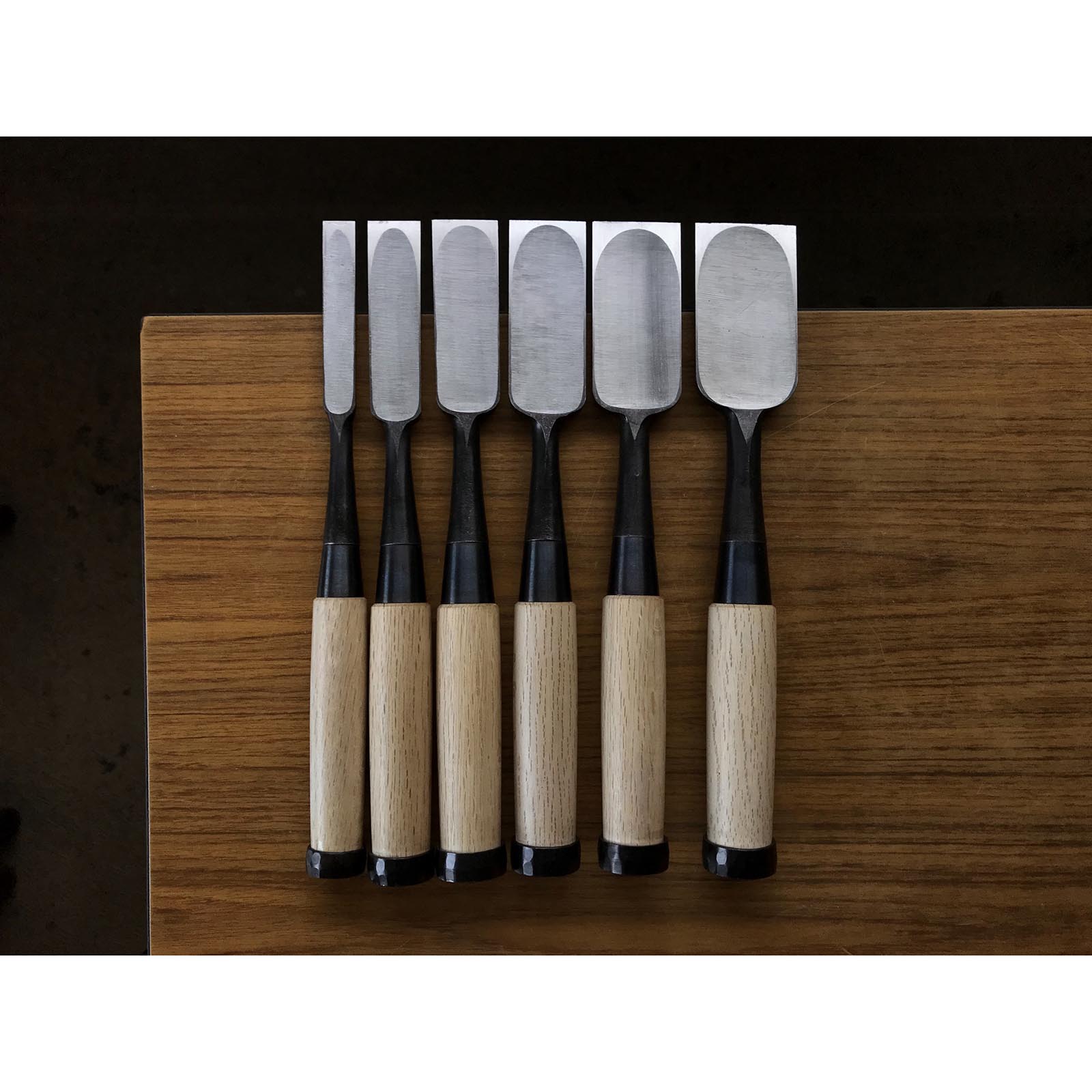 Kitsune Timber chisels with white steel by Isono Nobuo 磯野信夫作 狐 叩鑿 Tata –  YAMASUKE KurashigeTools