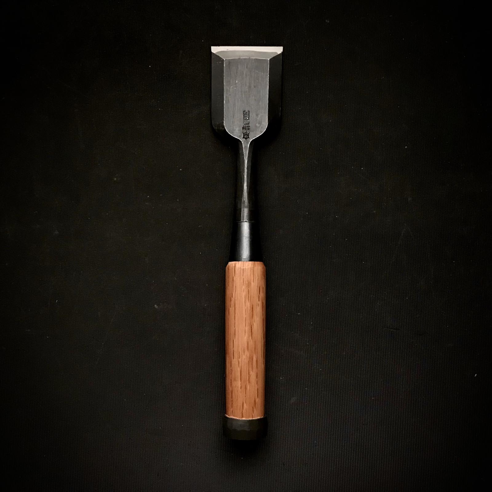 古株 田斎 青鋼中材ノミ 掘り出し物 田斎作 中叩鑿 36mm