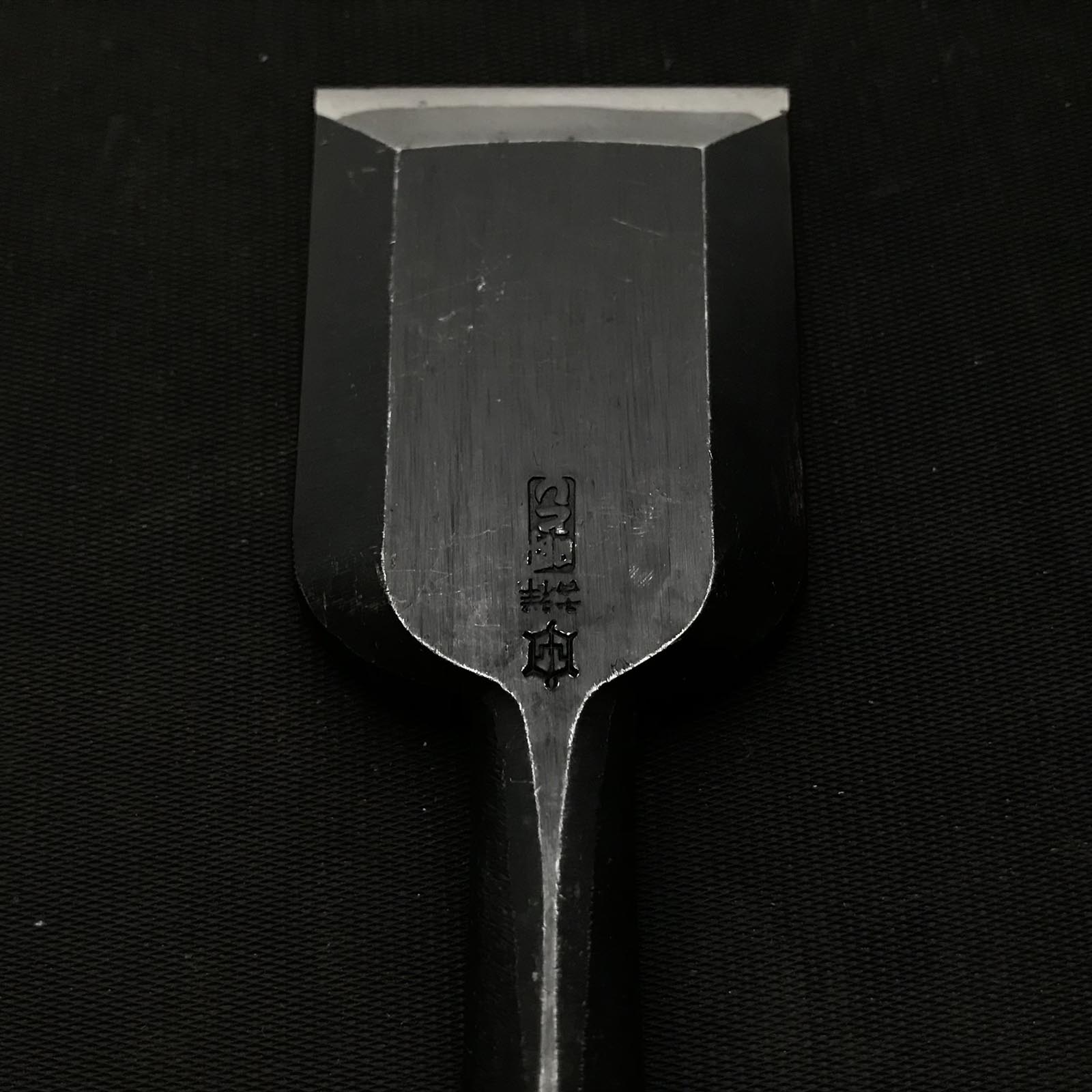 古株 田斎 青鋼中材ノミ 掘り出し物 田斎作 中叩鑿 36mm