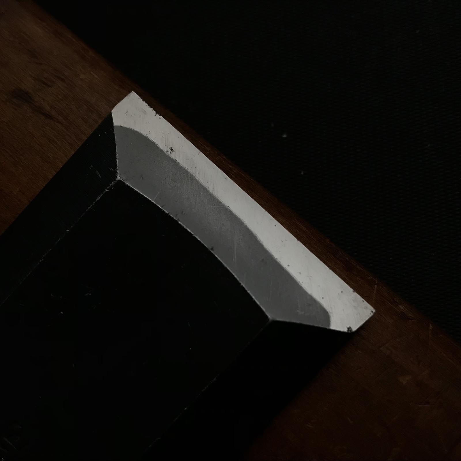 古株 田斎 青鋼中材ノミ 掘り出し物 田斎作 中叩鑿 36mm