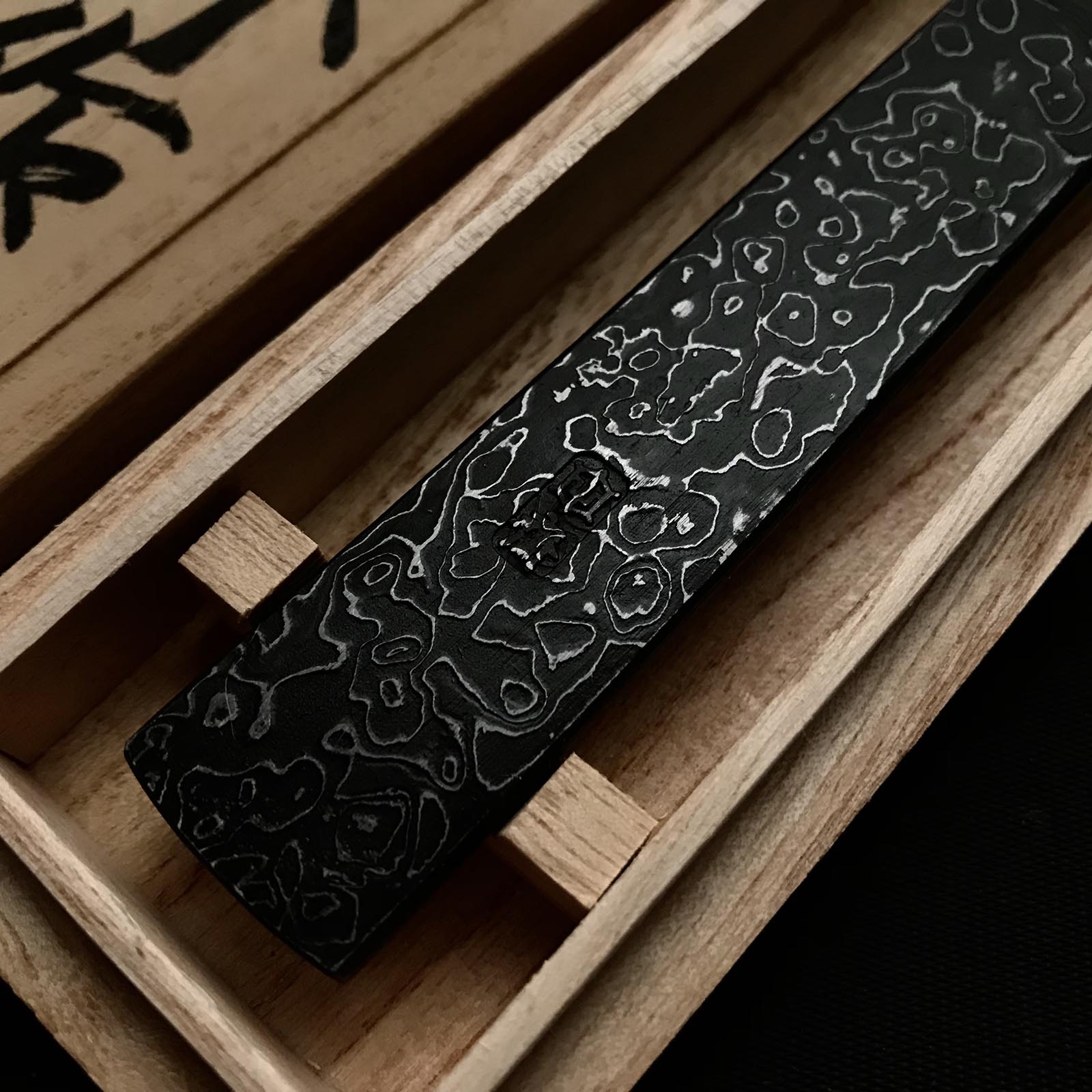 Tasai Mokume Kiridashi Right hand 田斎作 切出し小刀 天杢模様 右 21mm