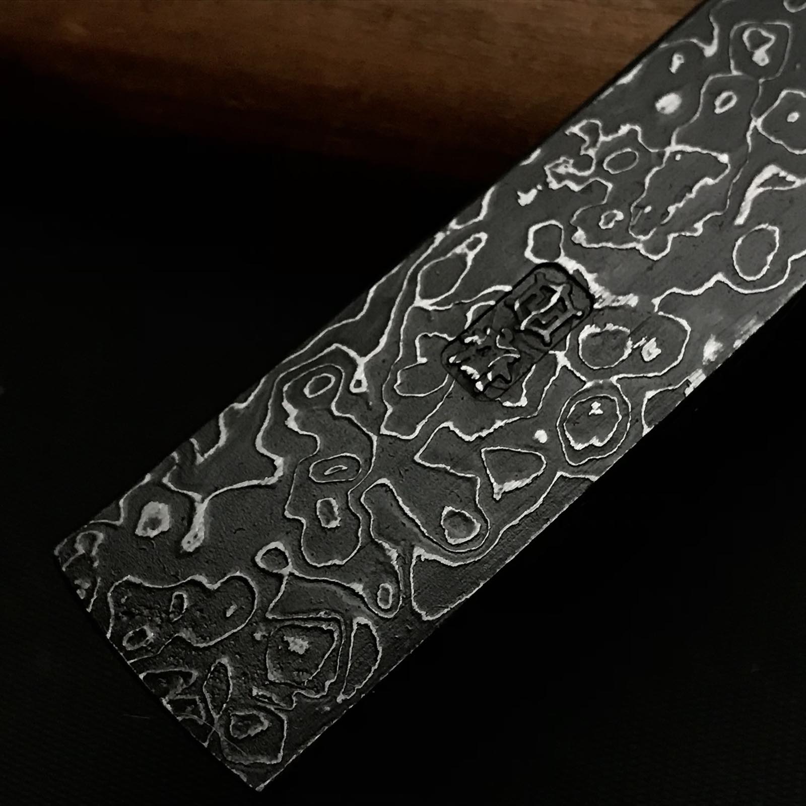 Tasai Mokume Kiridashi Right hand 田斎作 切出し小刀 天杢模様 右 21mm