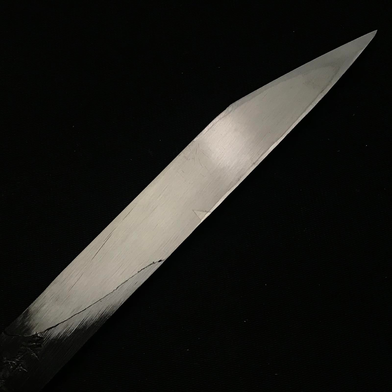 五壽年 常三郎作 黒打 切り出し小刀 右 21mm