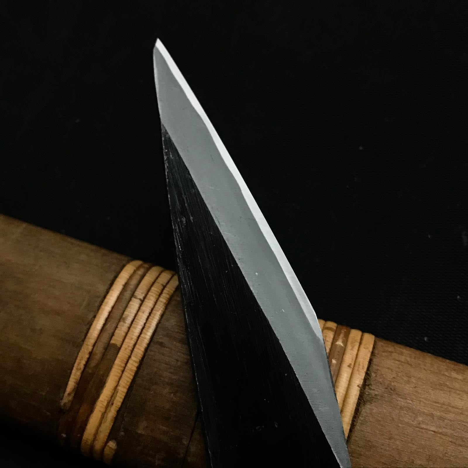 五壽年 常三郎作 黒打 切り出し小刀 右 21mm