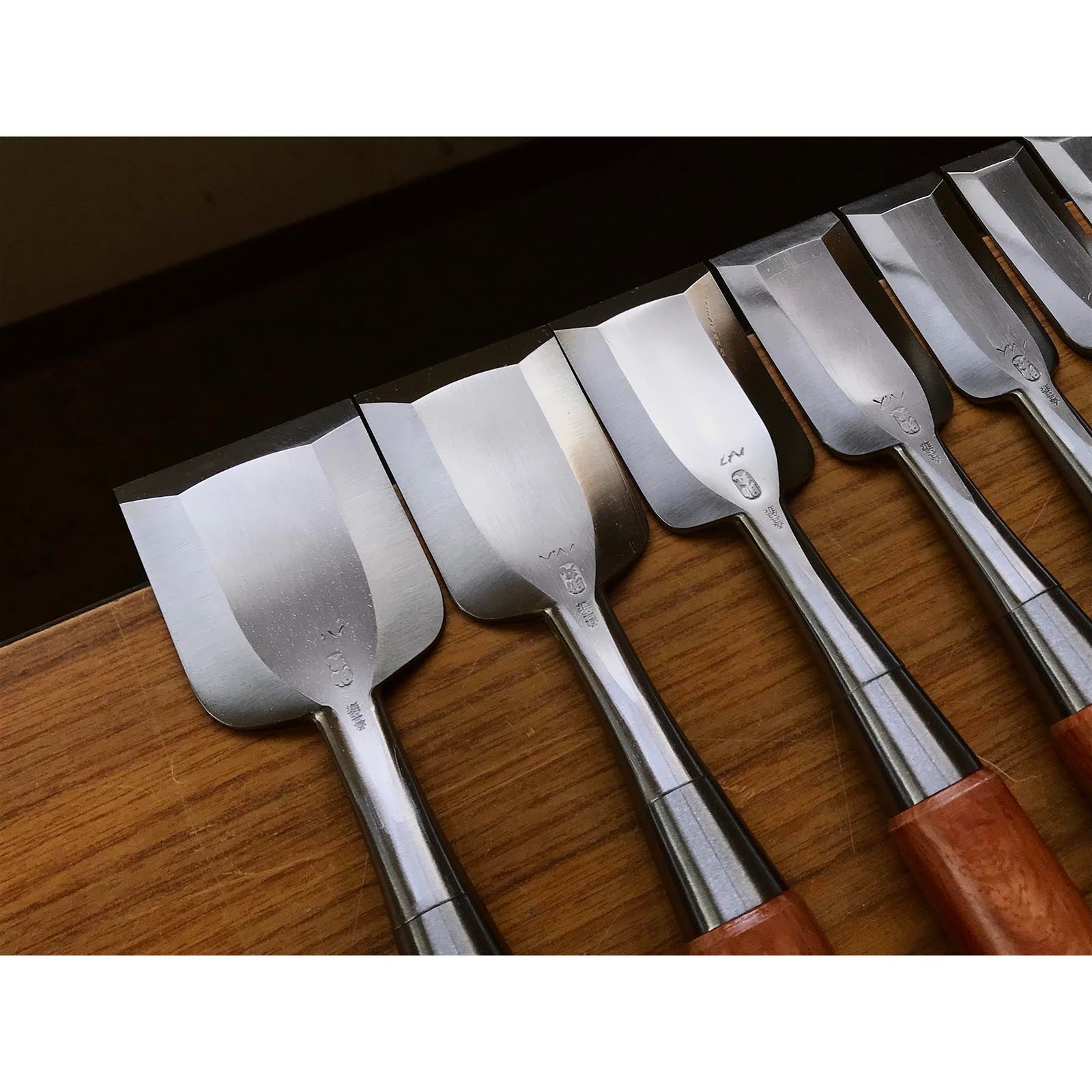 四代助丸 碓氷淑郎 ハイス鋼追入鑿 15本組 Sukemaru 4th High-Speed Steel Bench chisels set