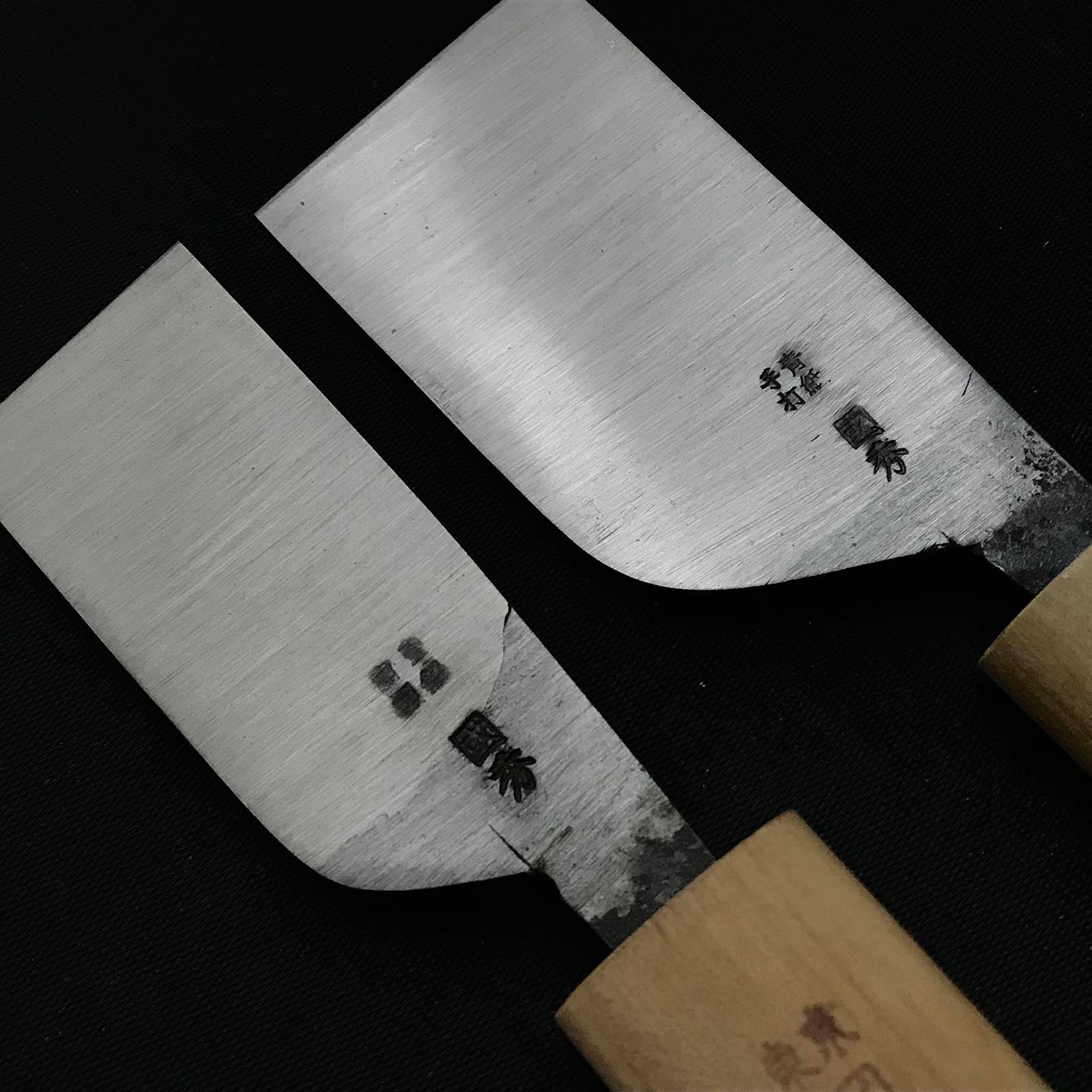 掘り出し物 東京國秀 革包丁 青紙鋼 30,42mm