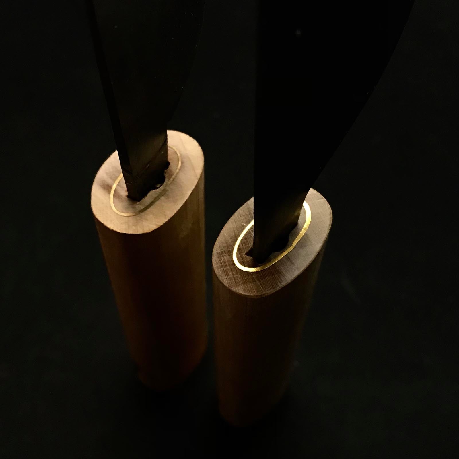 掘り出し物 東京國秀 革包丁 青紙鋼 30,42mm