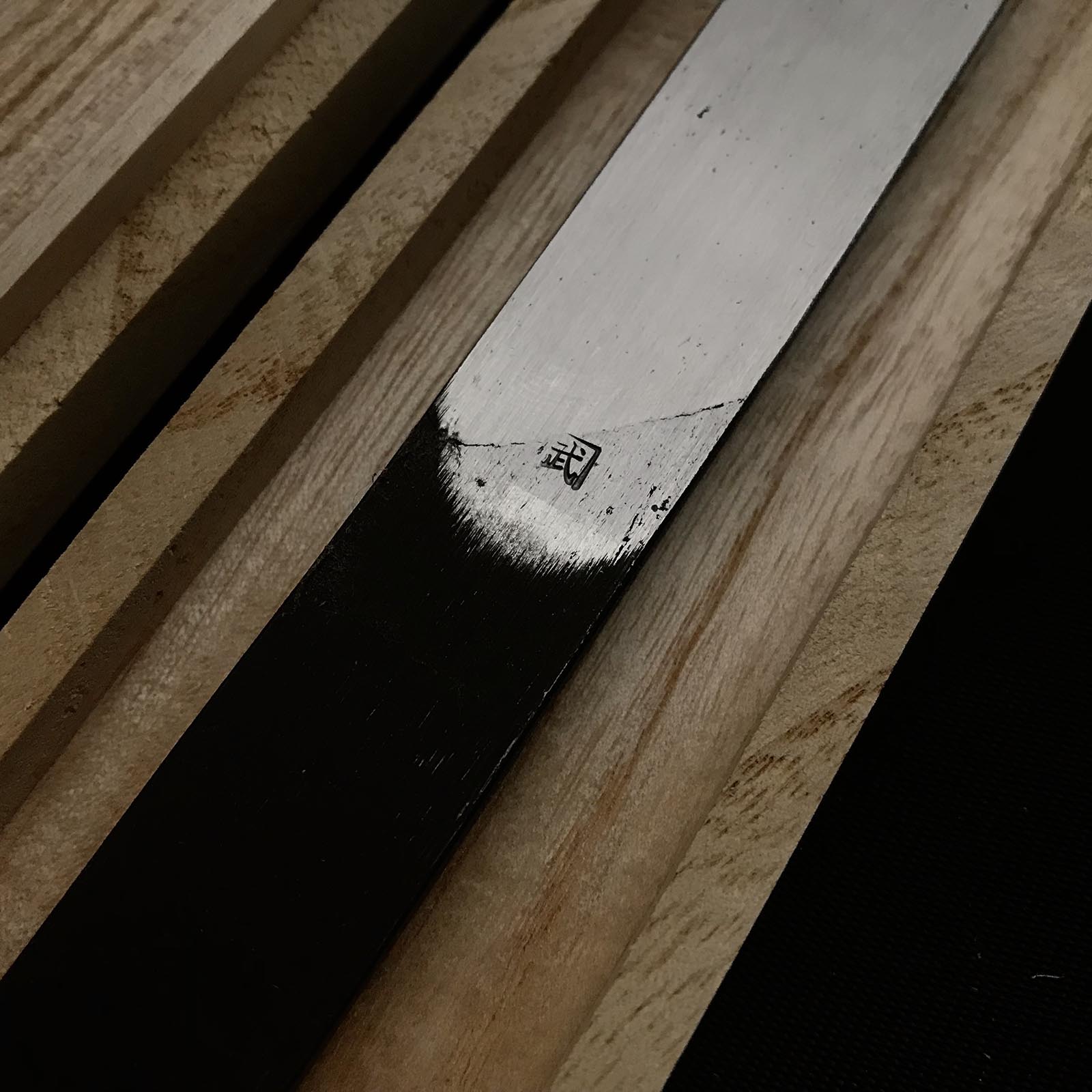 Old stock Kanetake Kiridashi by Takahashi 3 Generations Right hand 掘出し物 高橋和己作 カネ武 切出し小刀 釜地 21mm