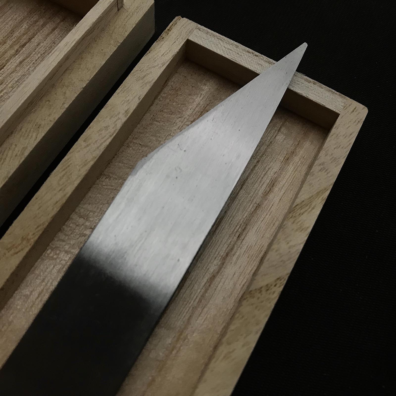 Old stock Kanetake Kiridashi by Takahashi 3 Generations Right hand 掘出し物 高橋和己作 カネ武 切出し小刀 釜地 21mm