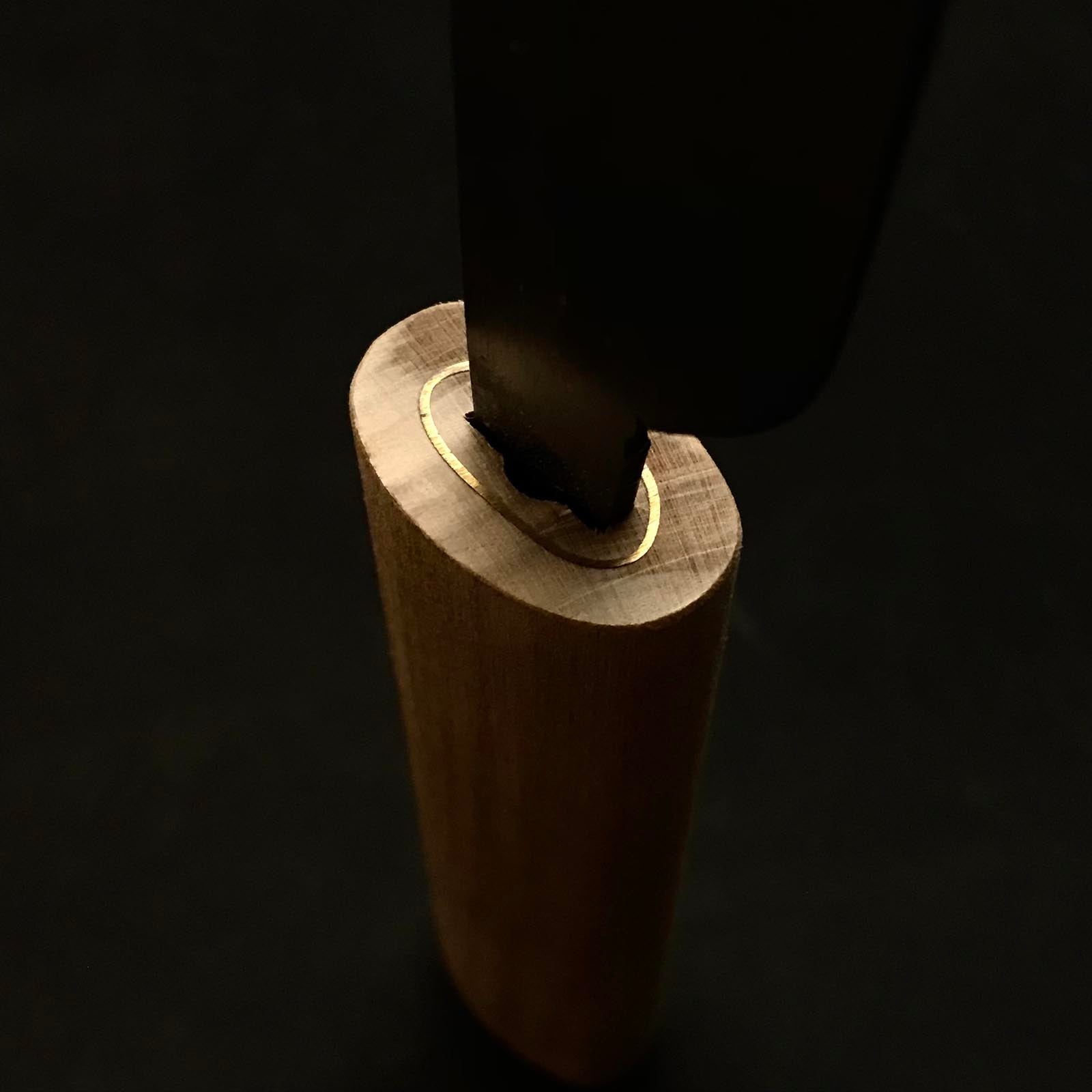 掘り出し物 義次 革包丁 24mm