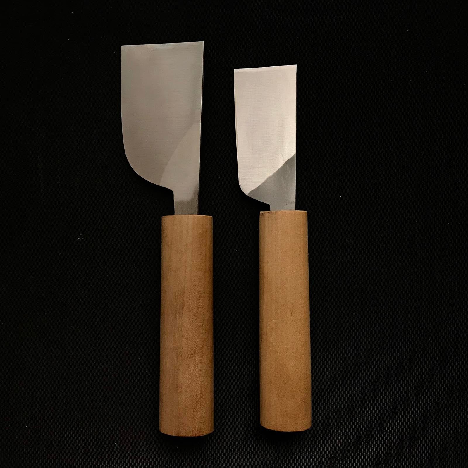 Old stock Kikutoyo Hand Made Leather tools 掘出し物 菊豊 革包丁 30,42mm